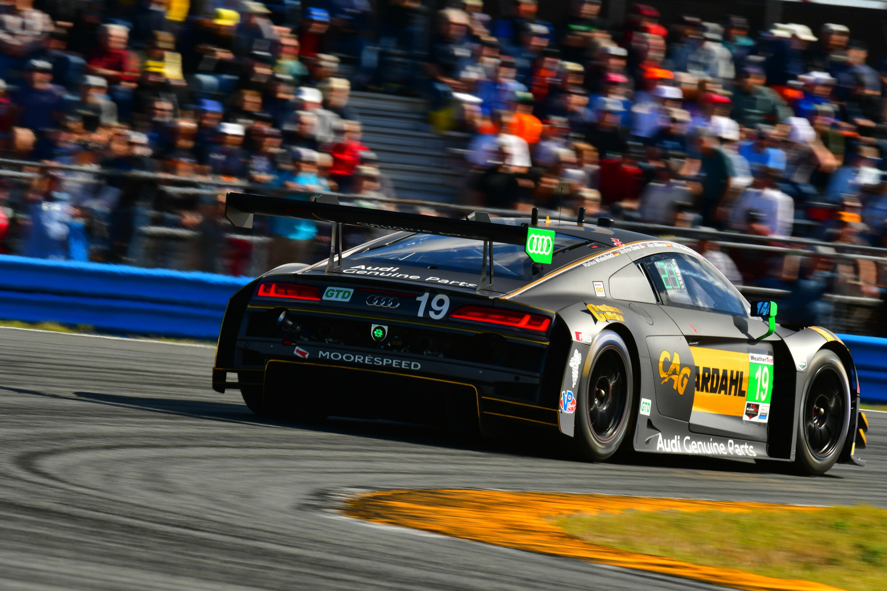 24h Daytona 2019 - Audi R8 LMS #19 (Moorespeed), Andrew Davies/Will Hardeman/Alex Riberas/Markus Winkelhock