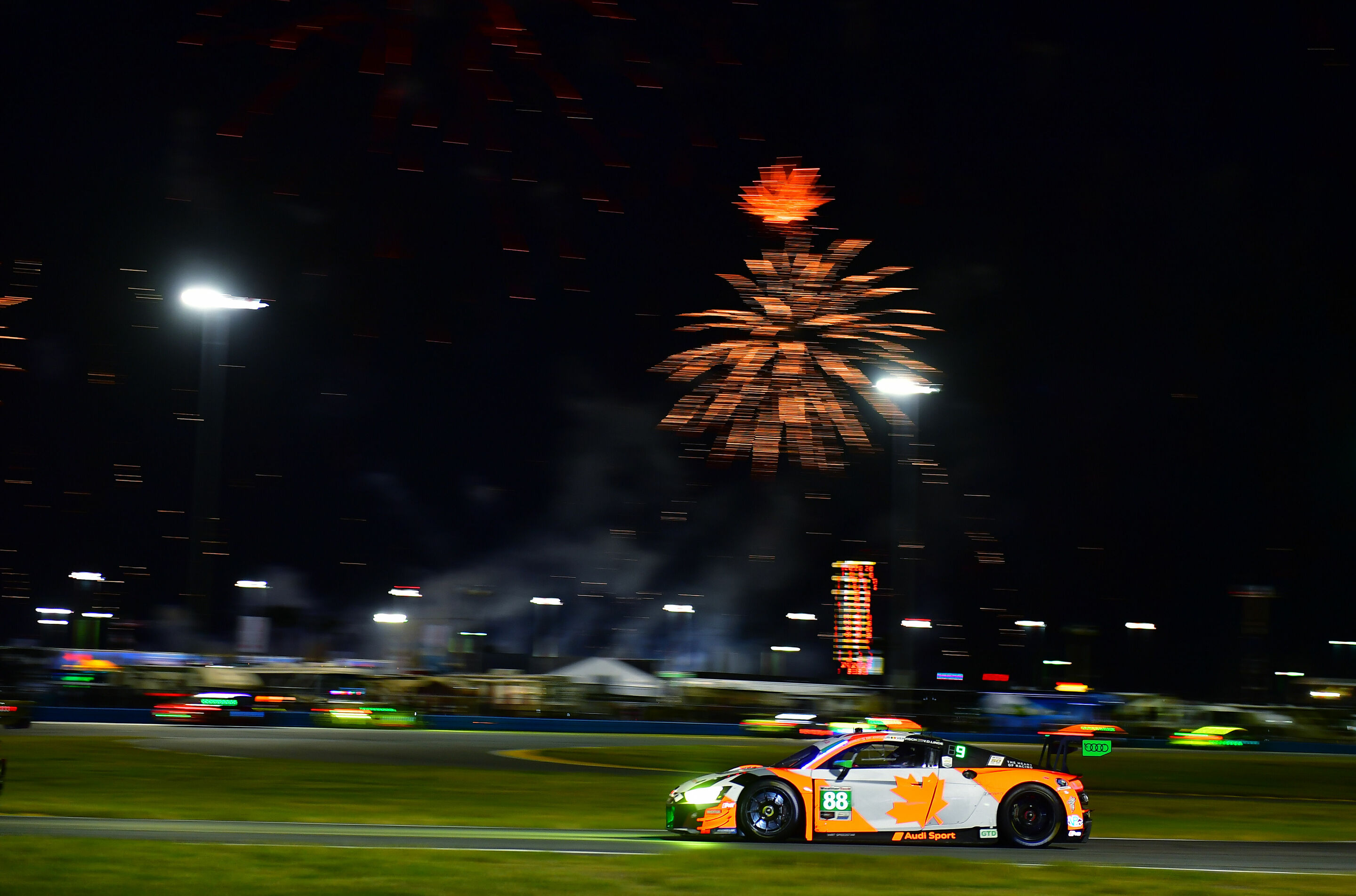 24h Daytona 2019 - Audi R8 LMS #88 (WRT Speedstar Audi Sport), Roman de Angelis/Ian James/Kelvin van der Linde/Frédéric Vervisch