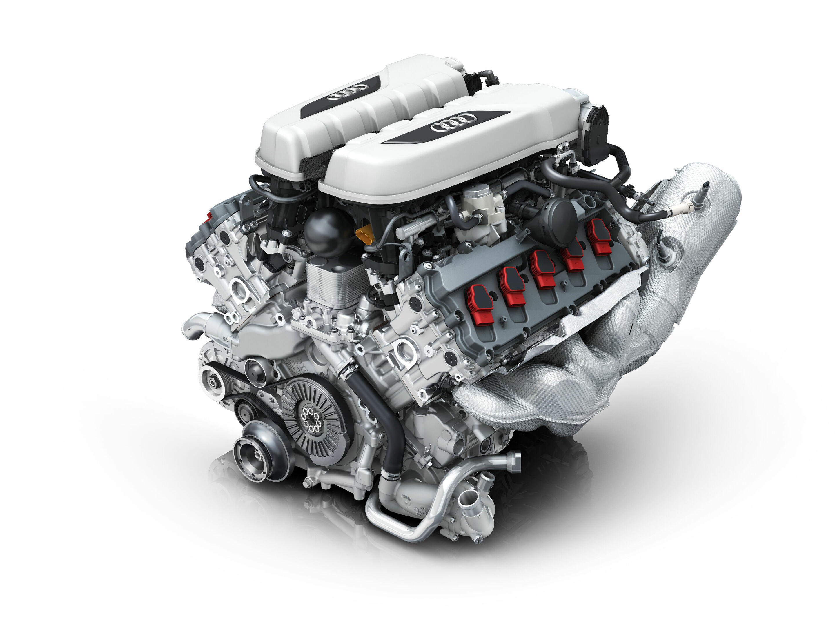 The heart of the Audi R8: the V10 naturally aspirated engine