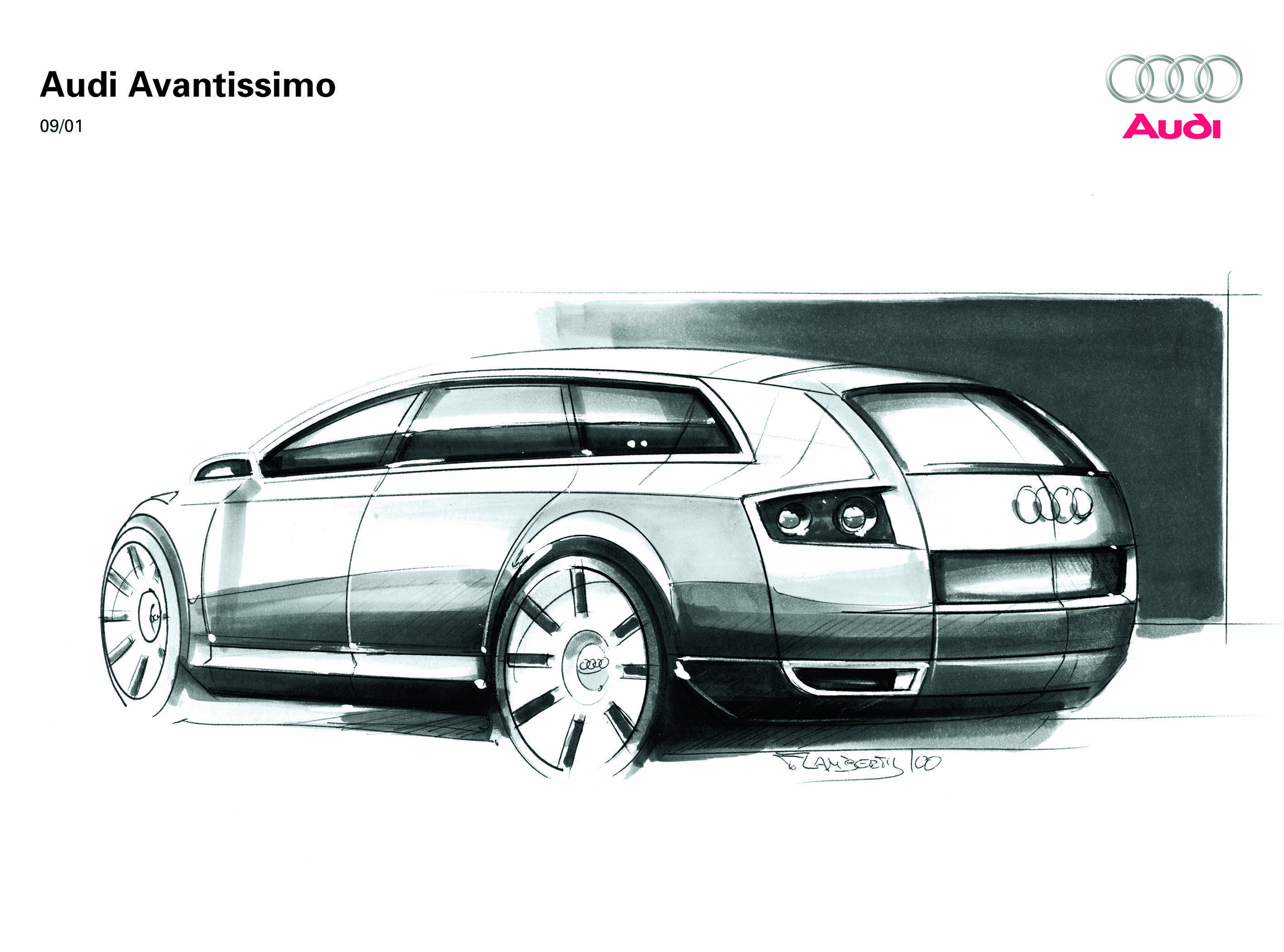 Audi Avantissimo - Design sketch