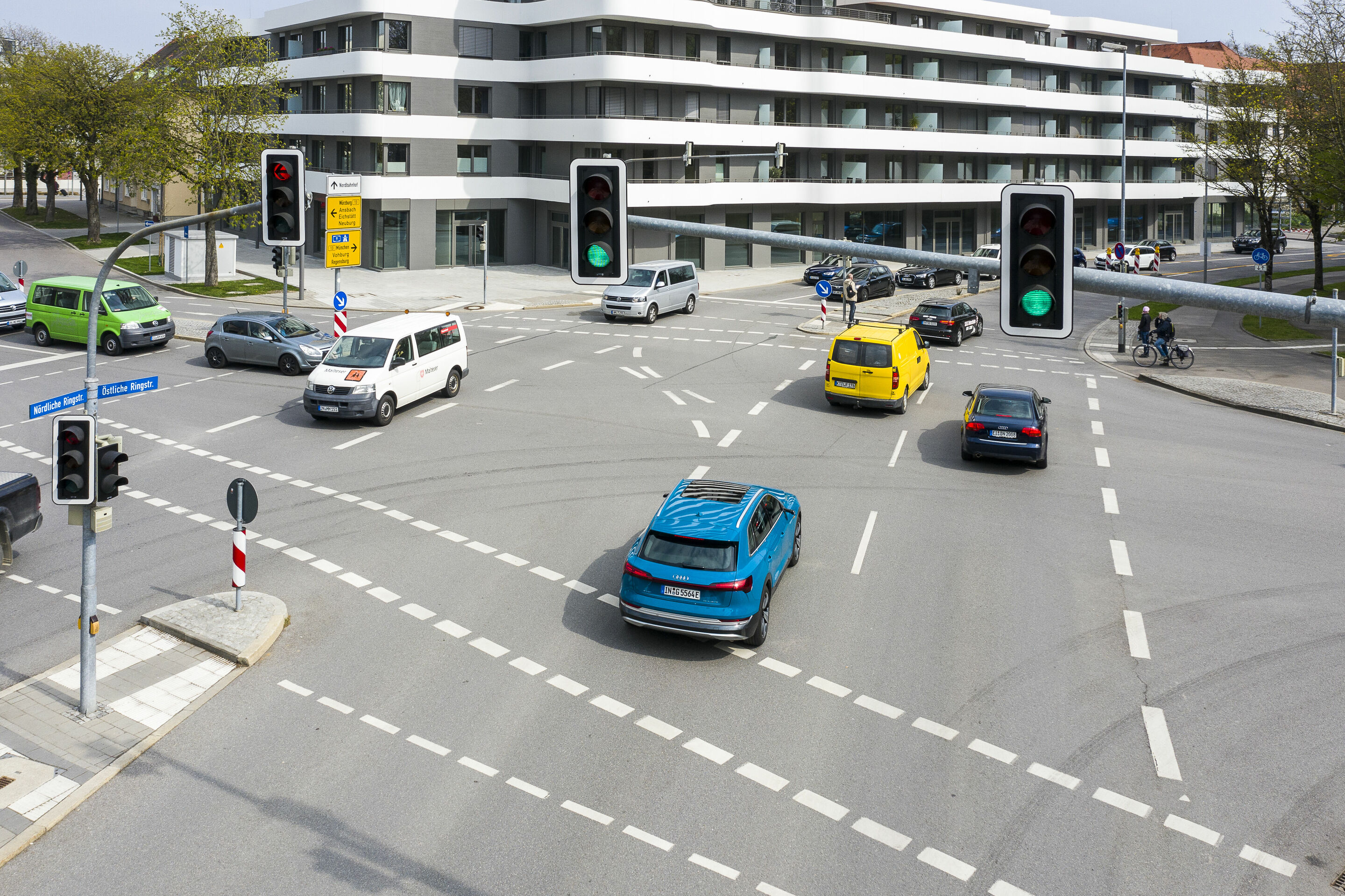 Audi vernetzt sich mit Ampeln in Deutschland