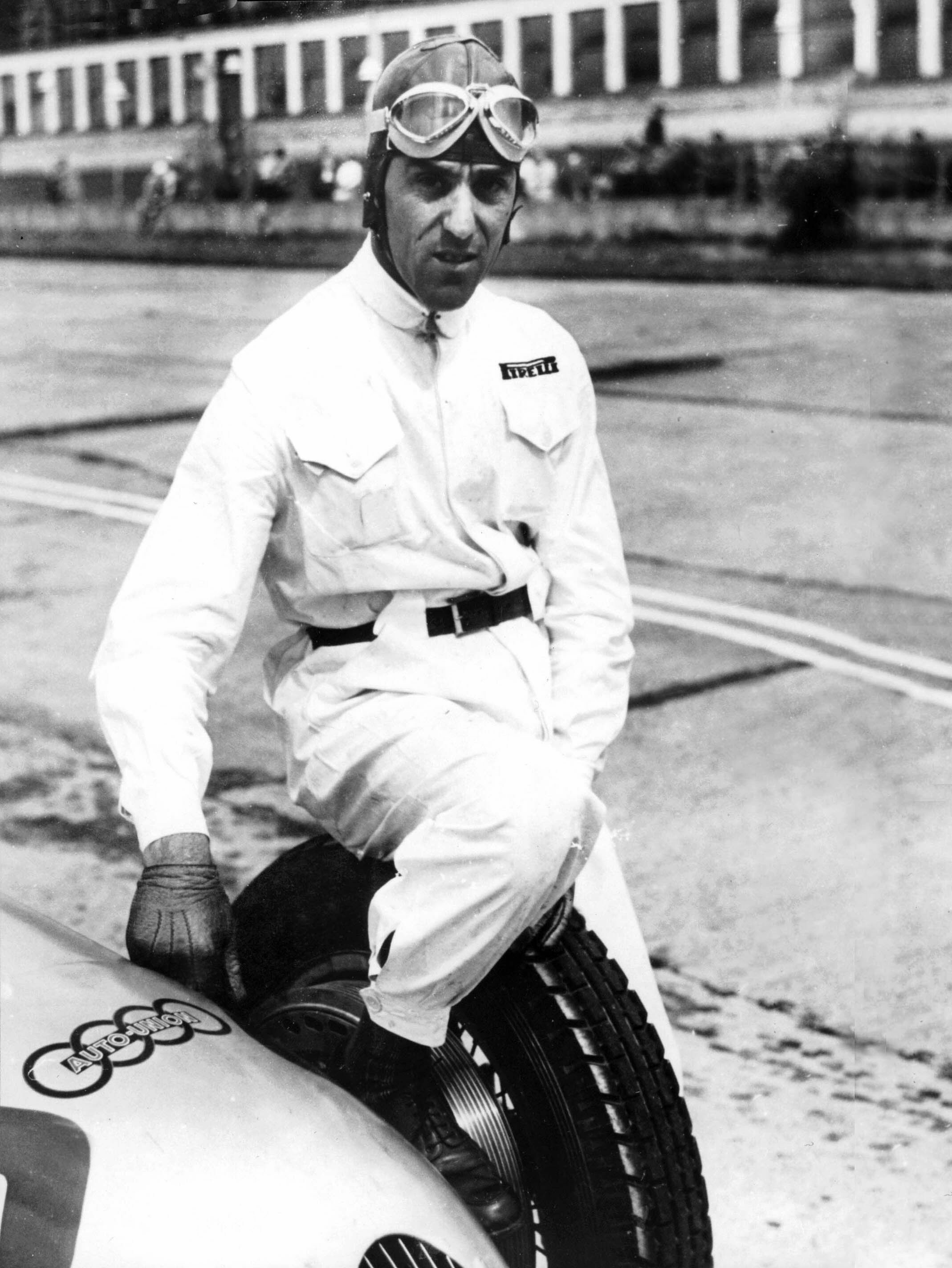 Tazio Nuvolari (born November 16th, 1892, died August 11th, 1953) is one of the greatest race drivers of all times, counting 61 Grand Prix victories and international successes