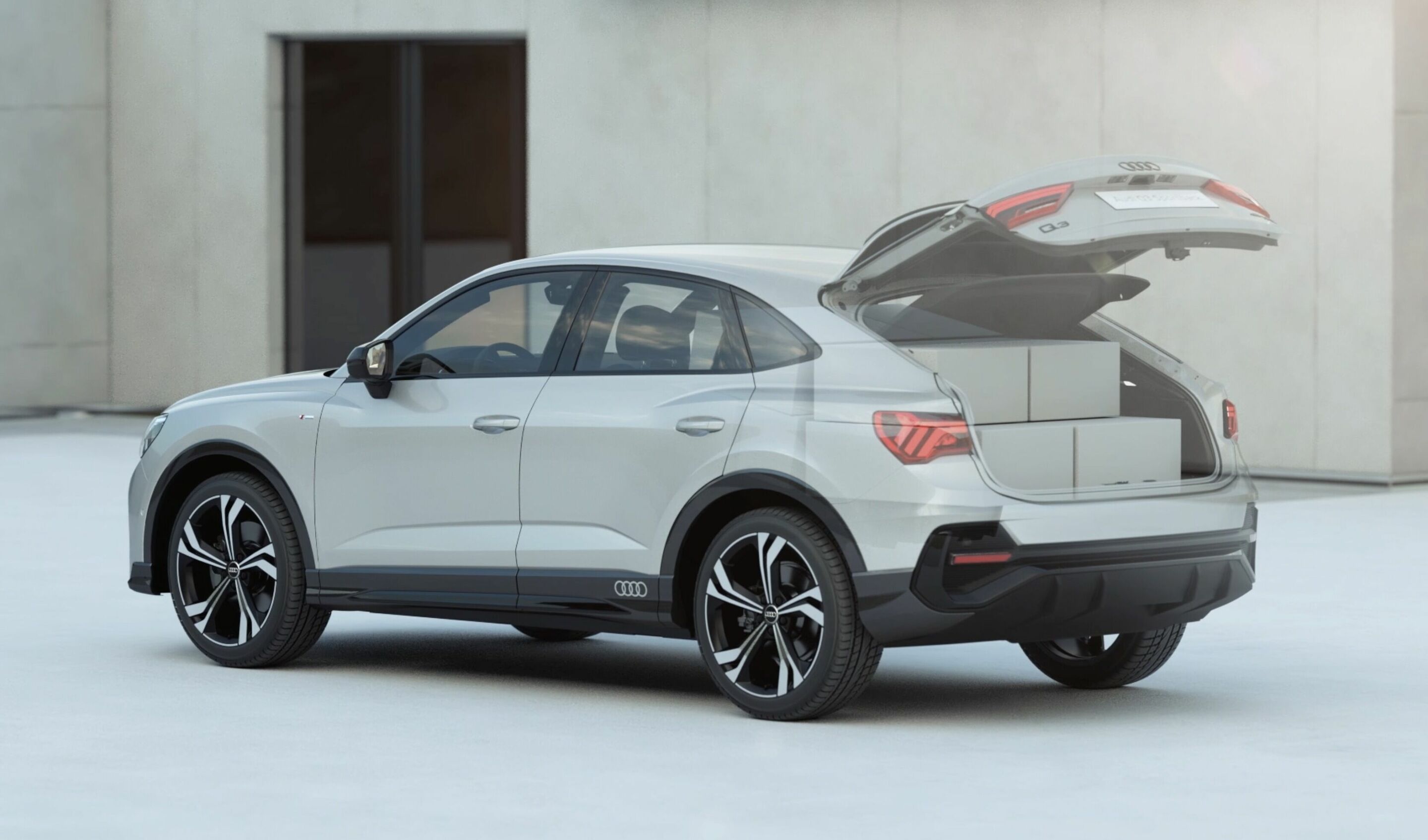 Audi Q3 Sportback Loading and interior concept - Audi Q3 Sportback exterior design (animation)