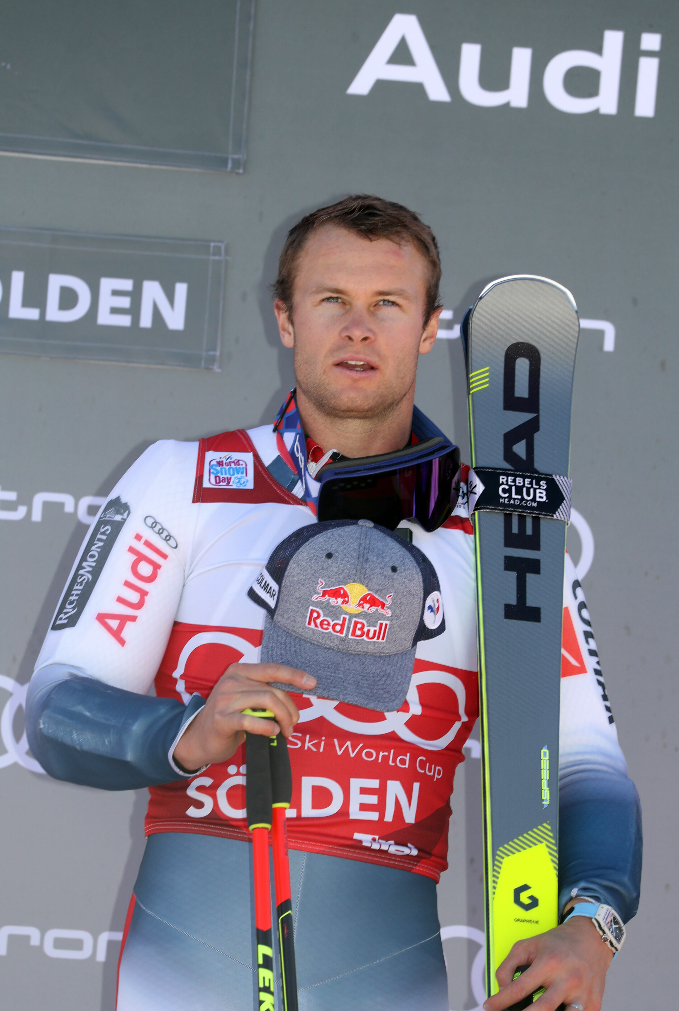 Audi FIS Ski Weltcup Opening 2019 in Sölden - Alexis Pinturault (FRA) belegt den 1. Platz