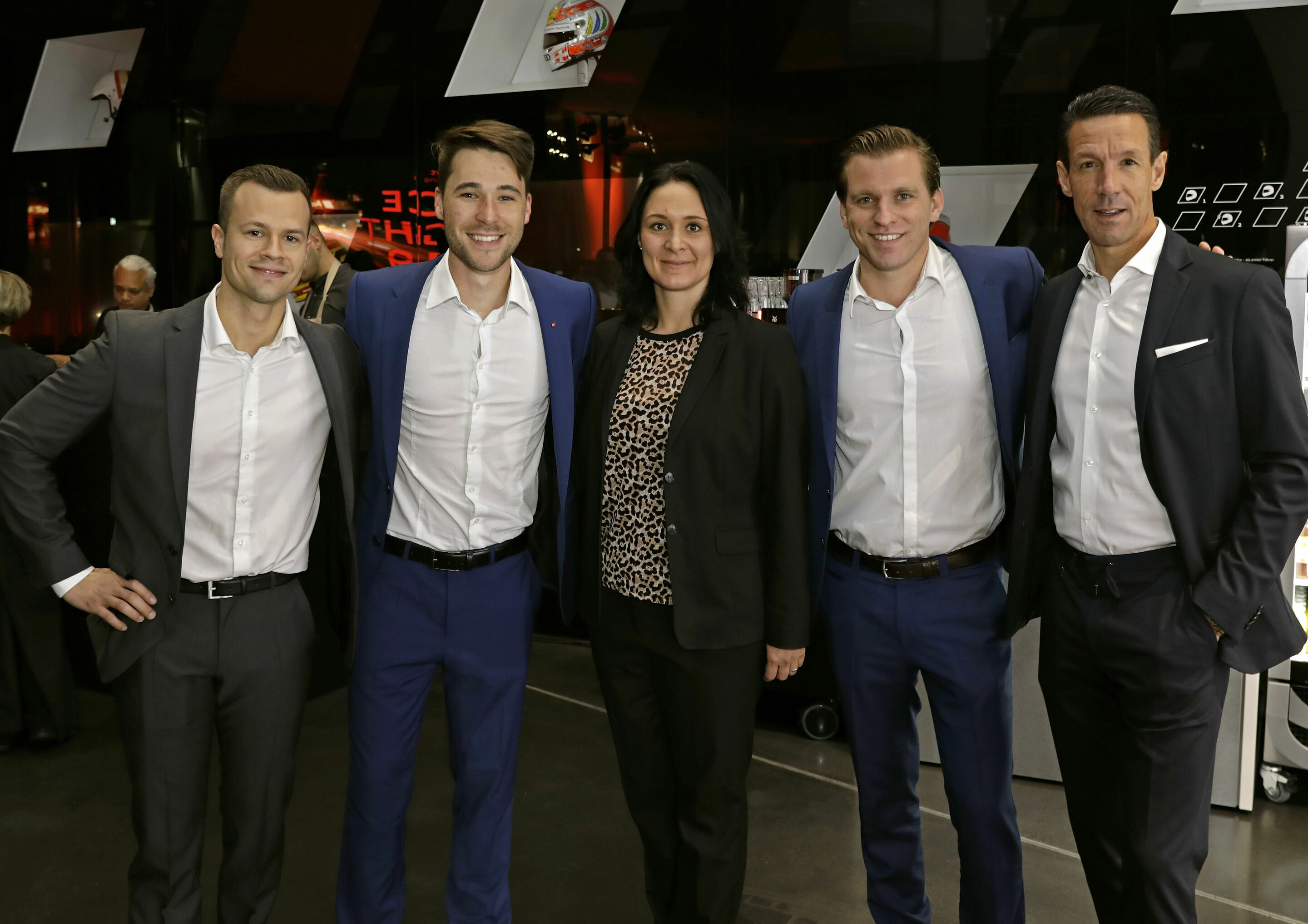 Audi Sport customer racing Race Night 2019 - Patric Niederhauser, Kelvin van der Linde, Mareike Grom, Fabian Plenz, Manuel Reuter