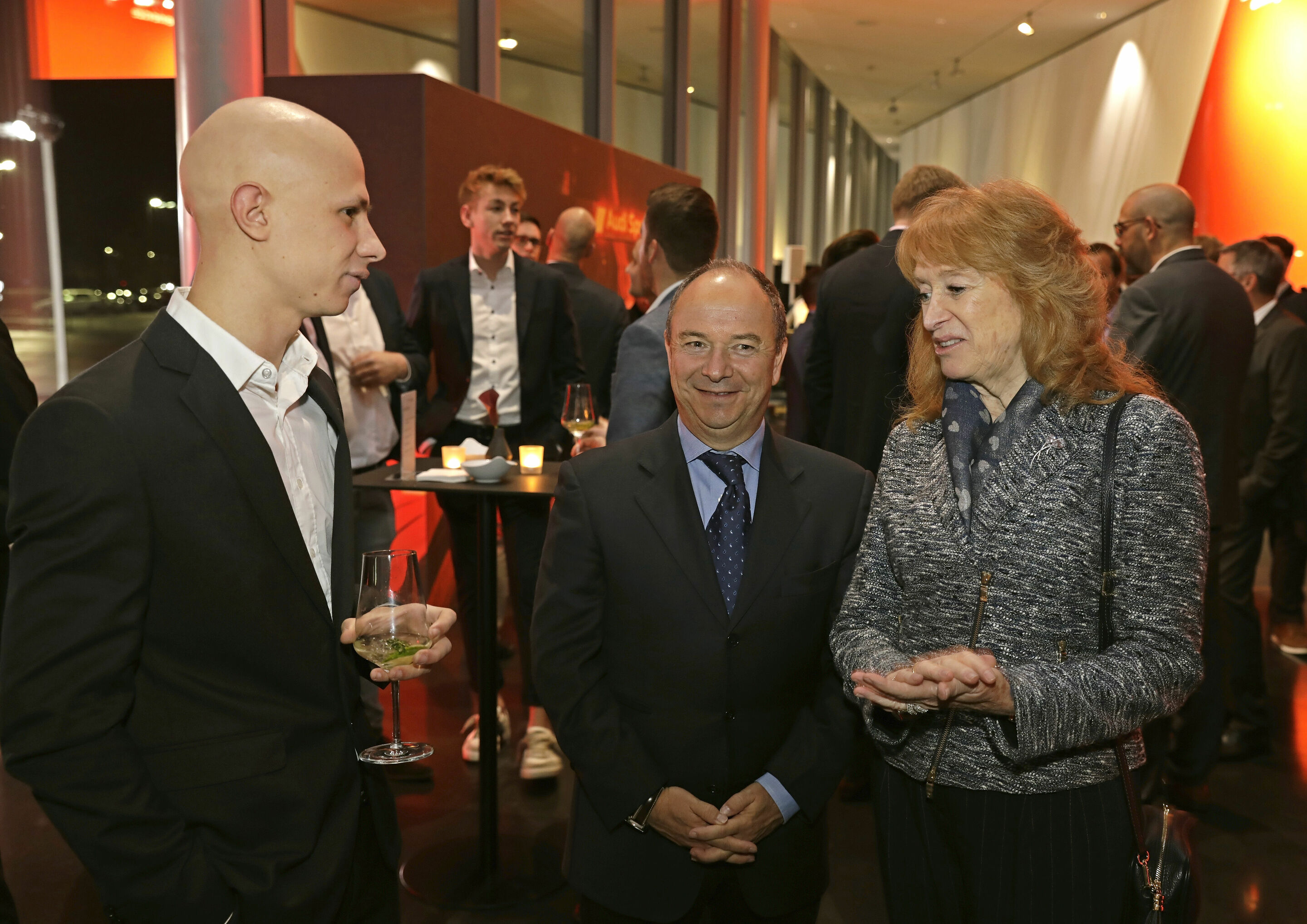Audi Sport customer racing Race Night 2019 - Mattia Drudi, Vincenzo Tota, Roberta Gremignani