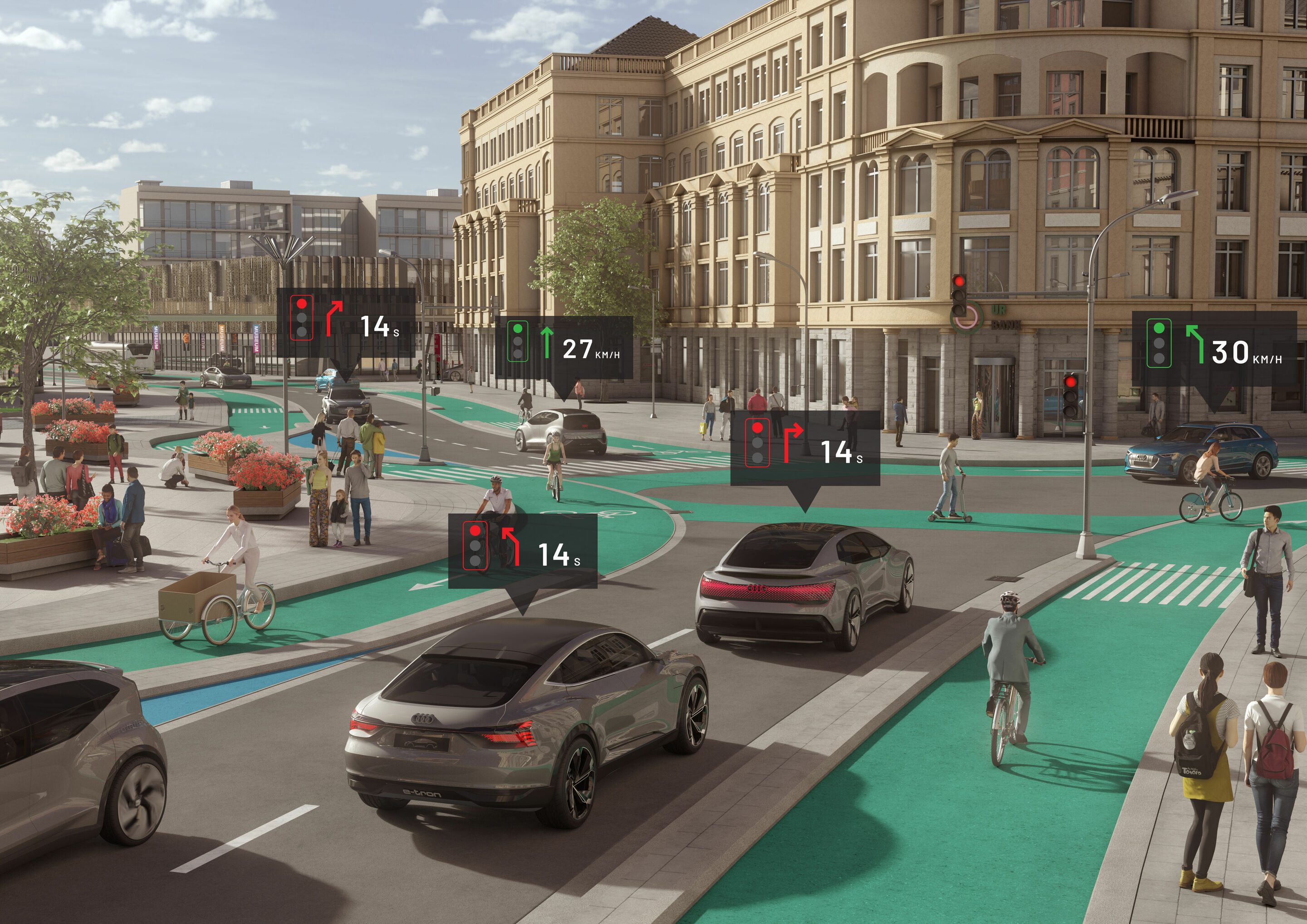 Audi-Studie „25. Stunde – Flow“: Kein Stau in der Stadt der Zukunft