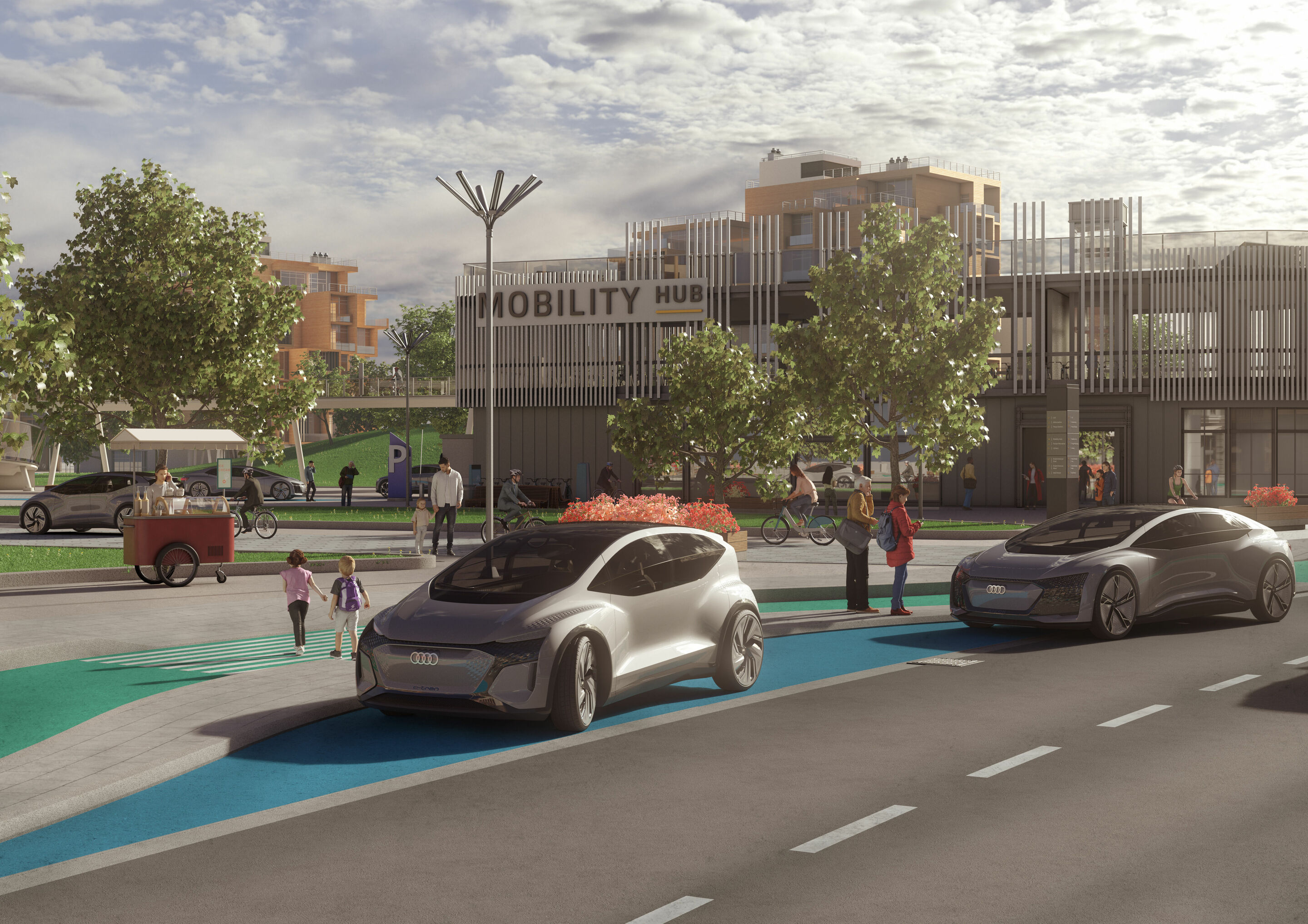 Audi-Studie „25. Stunde – Flow“: Kein Stau in der Stadt der Zukunft