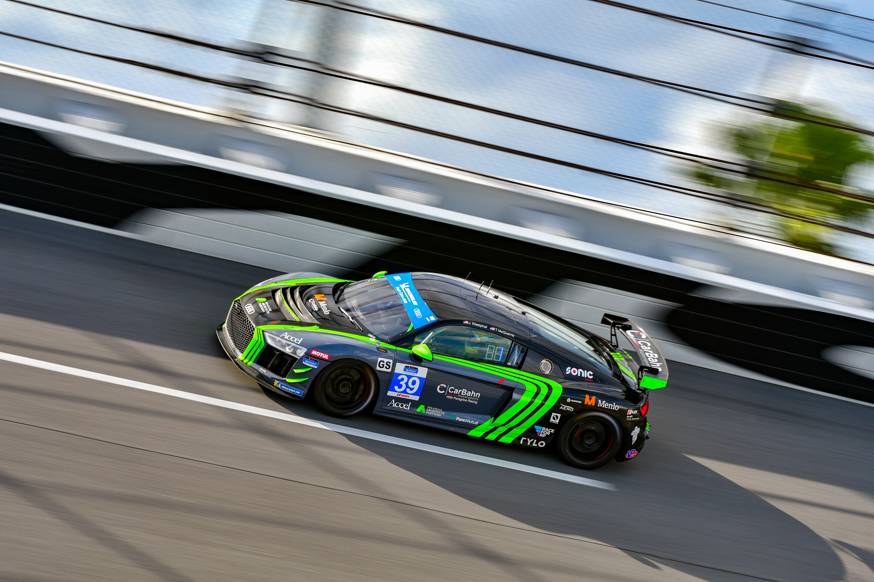 IMSA Michelin Pilot Challenge 2020 - Audi R8 LMS GT4 #39 (CarBahn with Peregrine Racing), Tyler McQuarrie/Jeff Westphal
