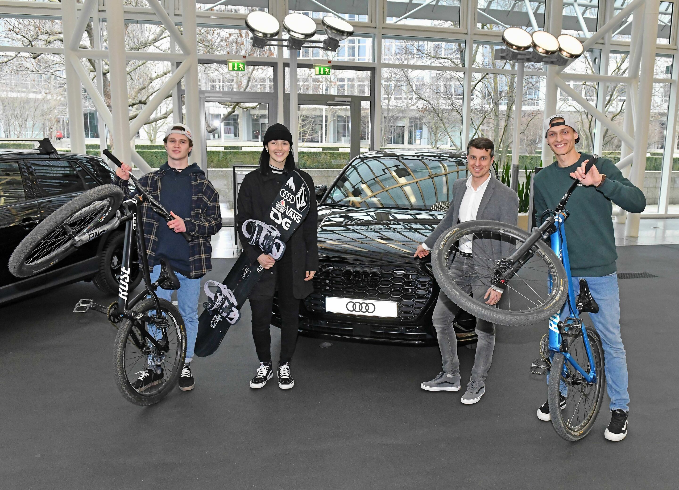 New cars for the Audi Nines athletes