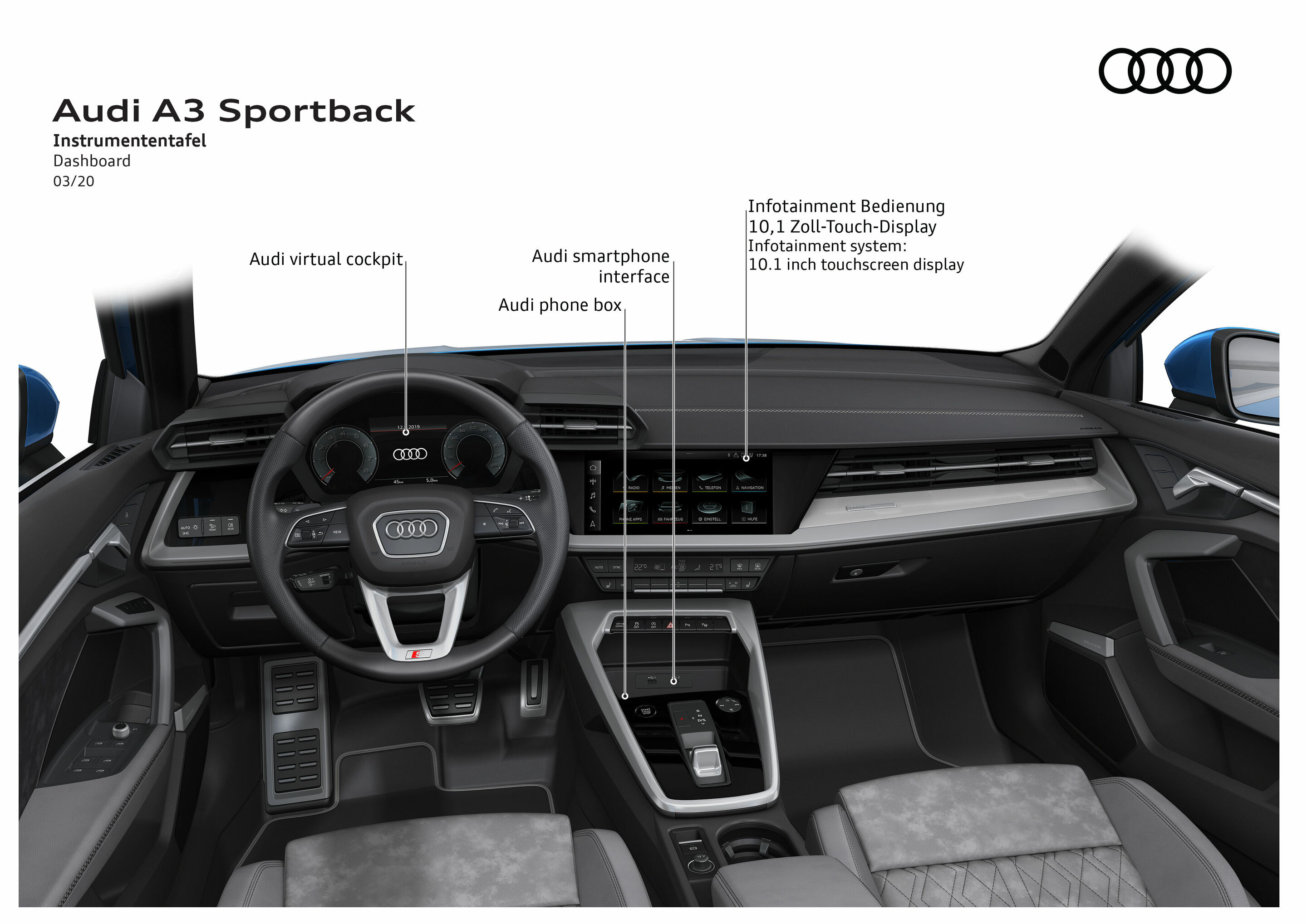 Audi A3 Sportback (2016-2020) Interior & Infotainment