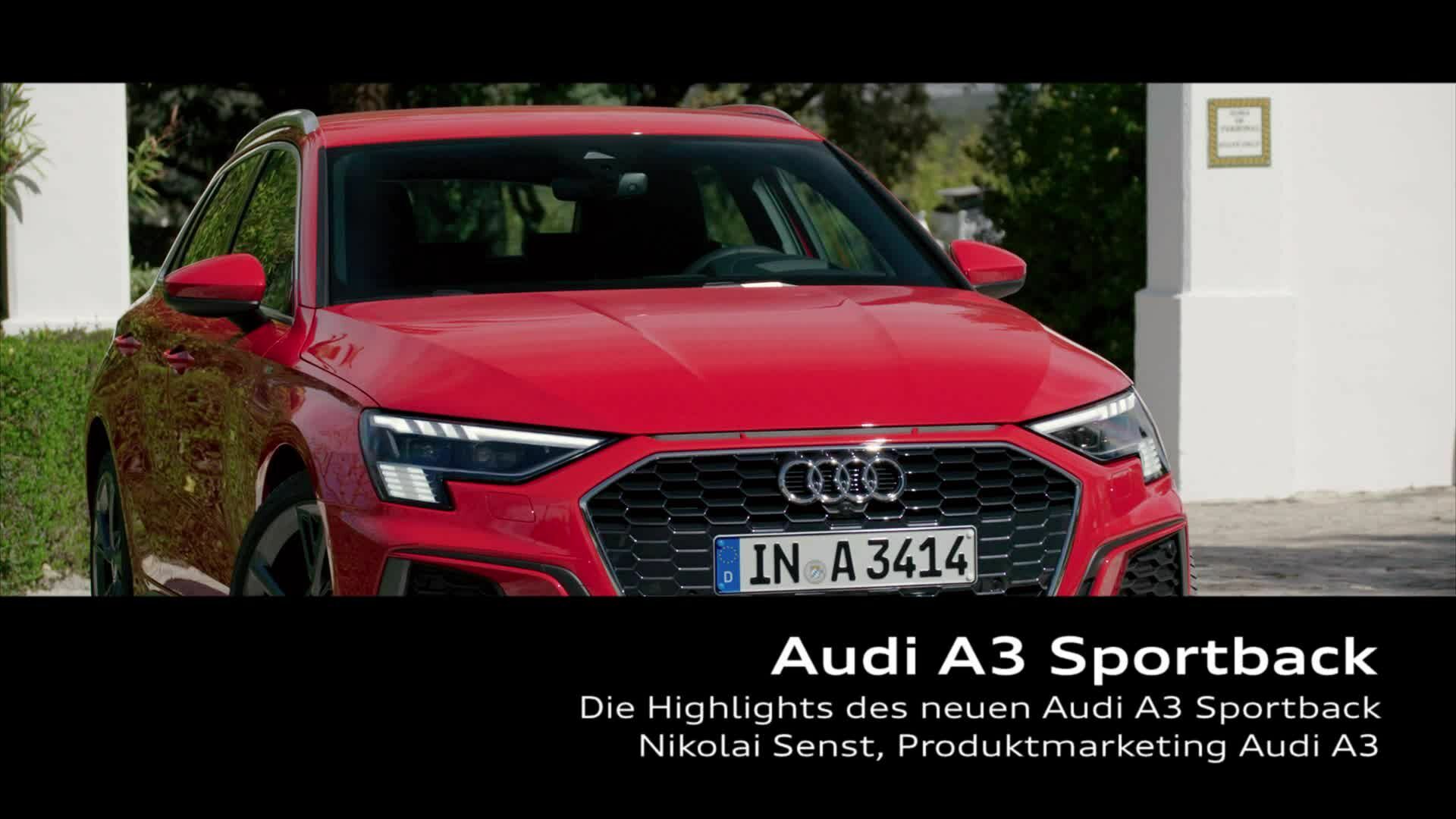 Audi A3 Sportback Highlights Footage DE - Audi A3 Sportback Highlights Footage DE