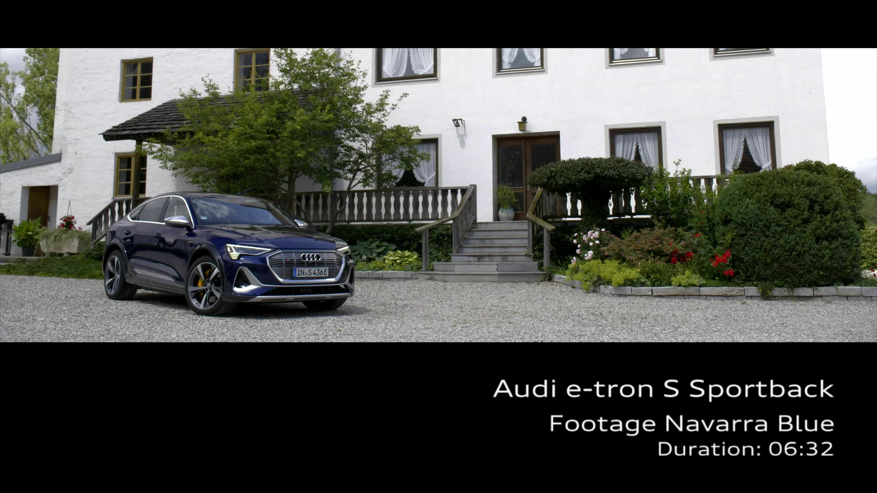 Audi e-tron S Sportback Footage blau - Audi e-tron S Sportback Footage blau