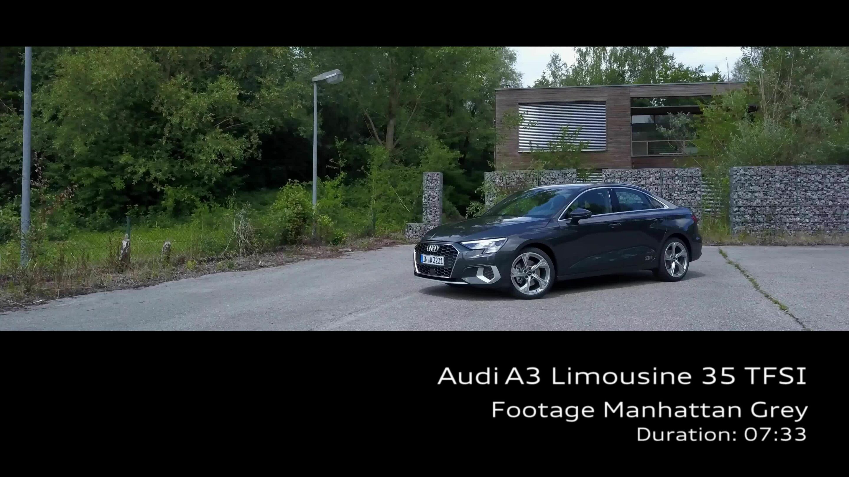Footage Audi A3 Limousine grau - Footage Audi A3 Limousine grau
