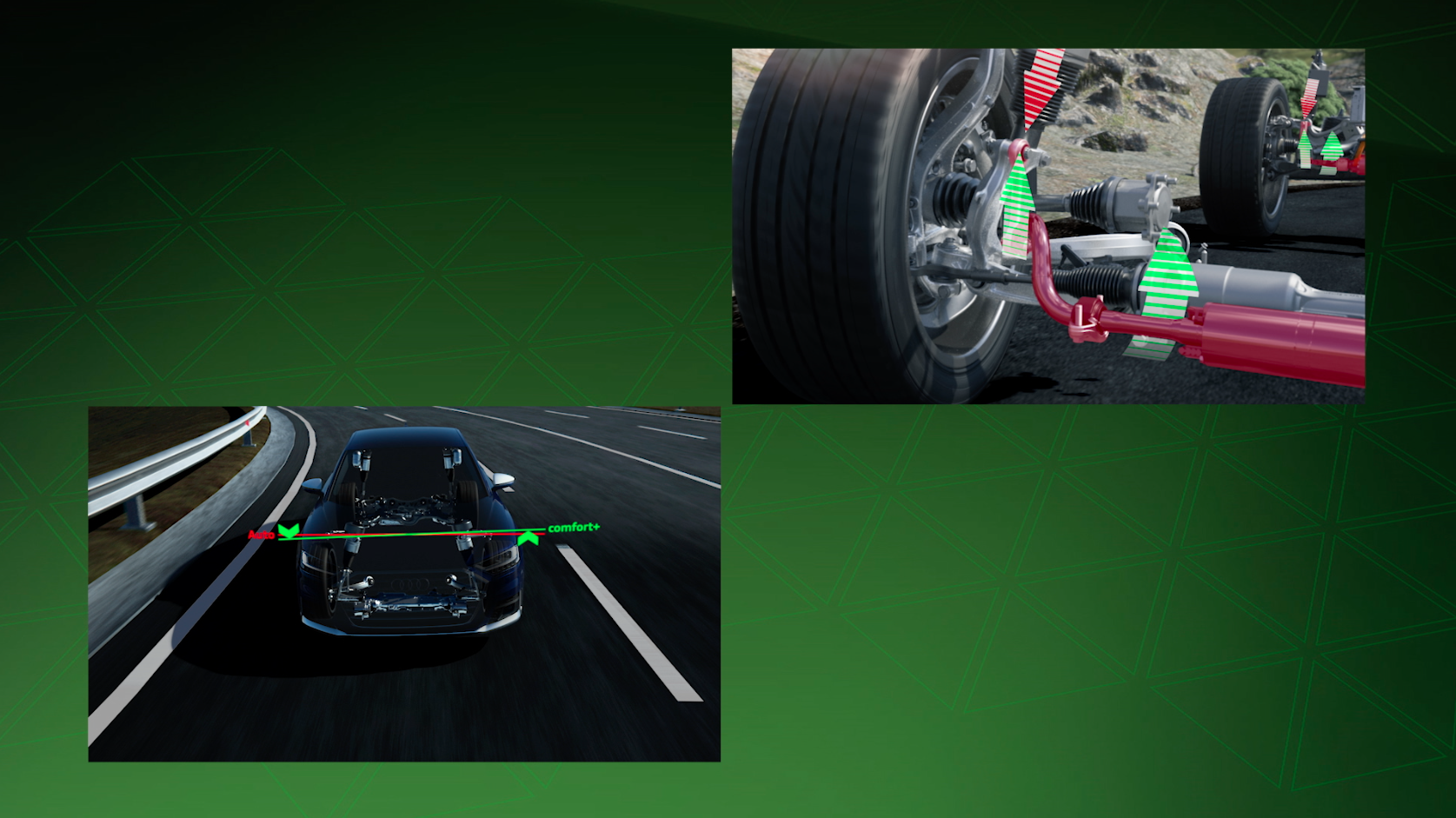 Animation Audi SQ8 / S8 – Fahrwerkskomponenten - Animation Audi SQ8 / S8 – Fahrwerkskomponenten