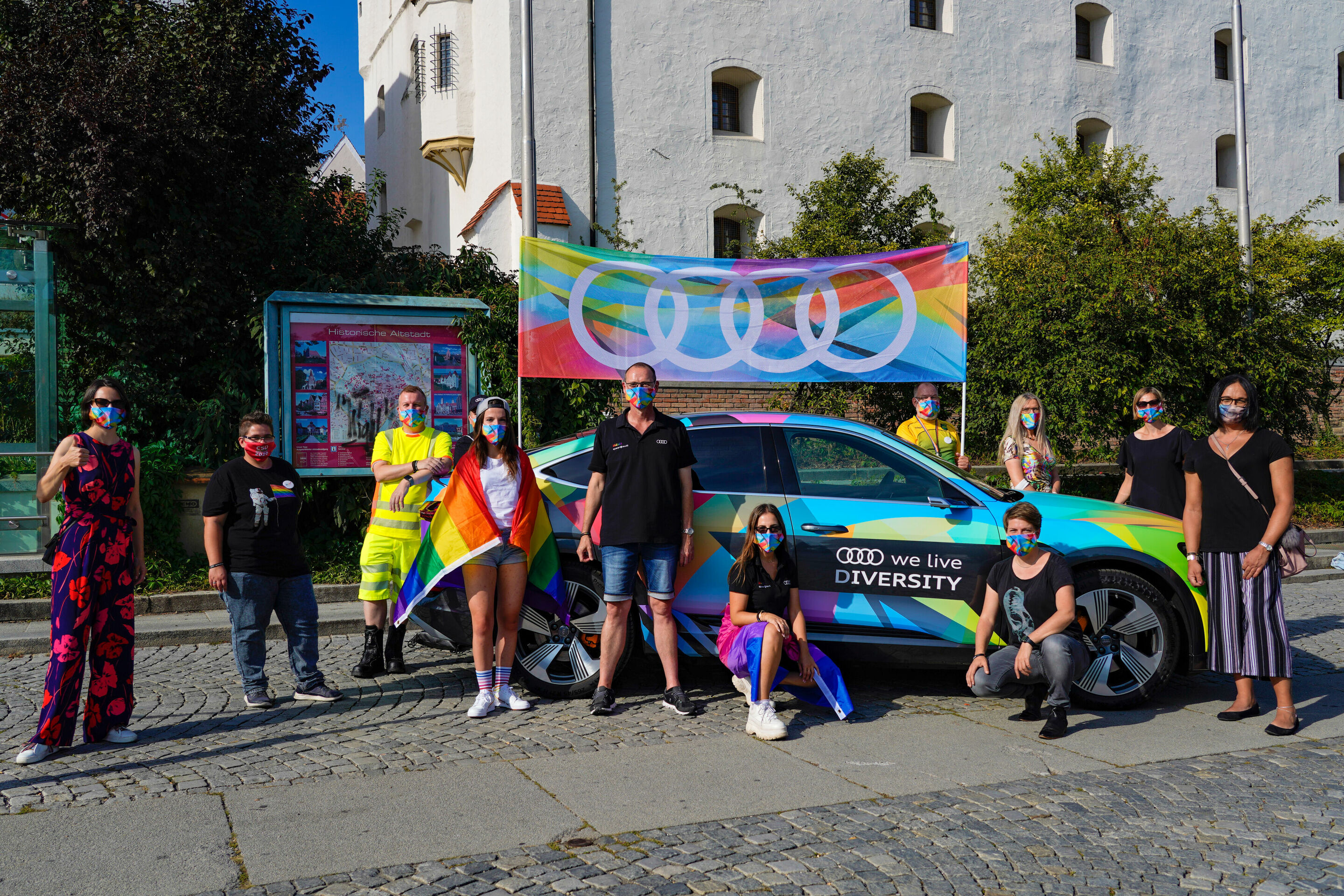 Audi setzt Zeichen für Vielfalt auf Christopher-Street-Day in Ingolstadt