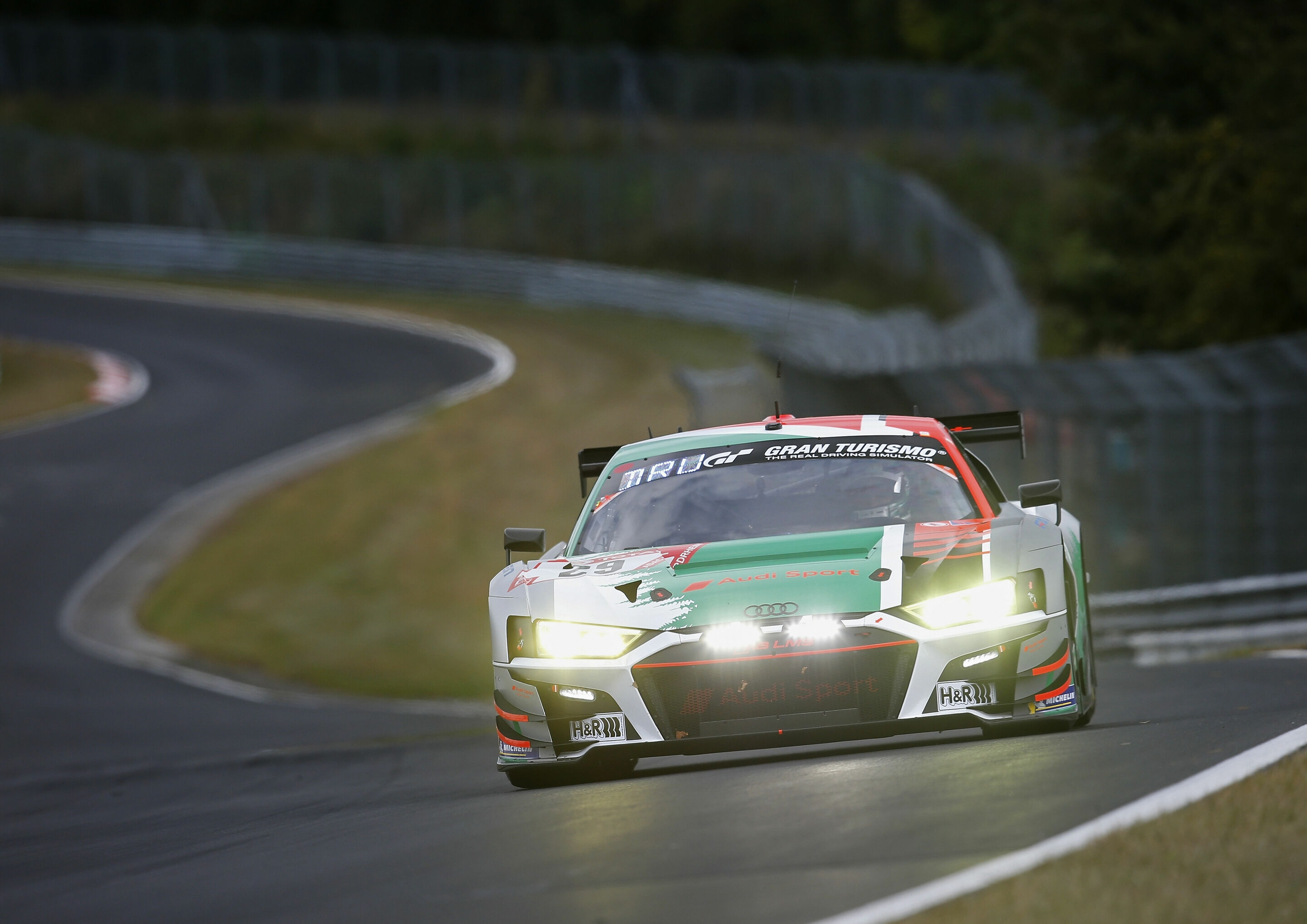 24h Nürburgring 2020 - Audi R8 LMS #29 (Audi Sport Team Land), Mattia Drudi/Kelvin van der Linde/Christopher Mies/René Rast