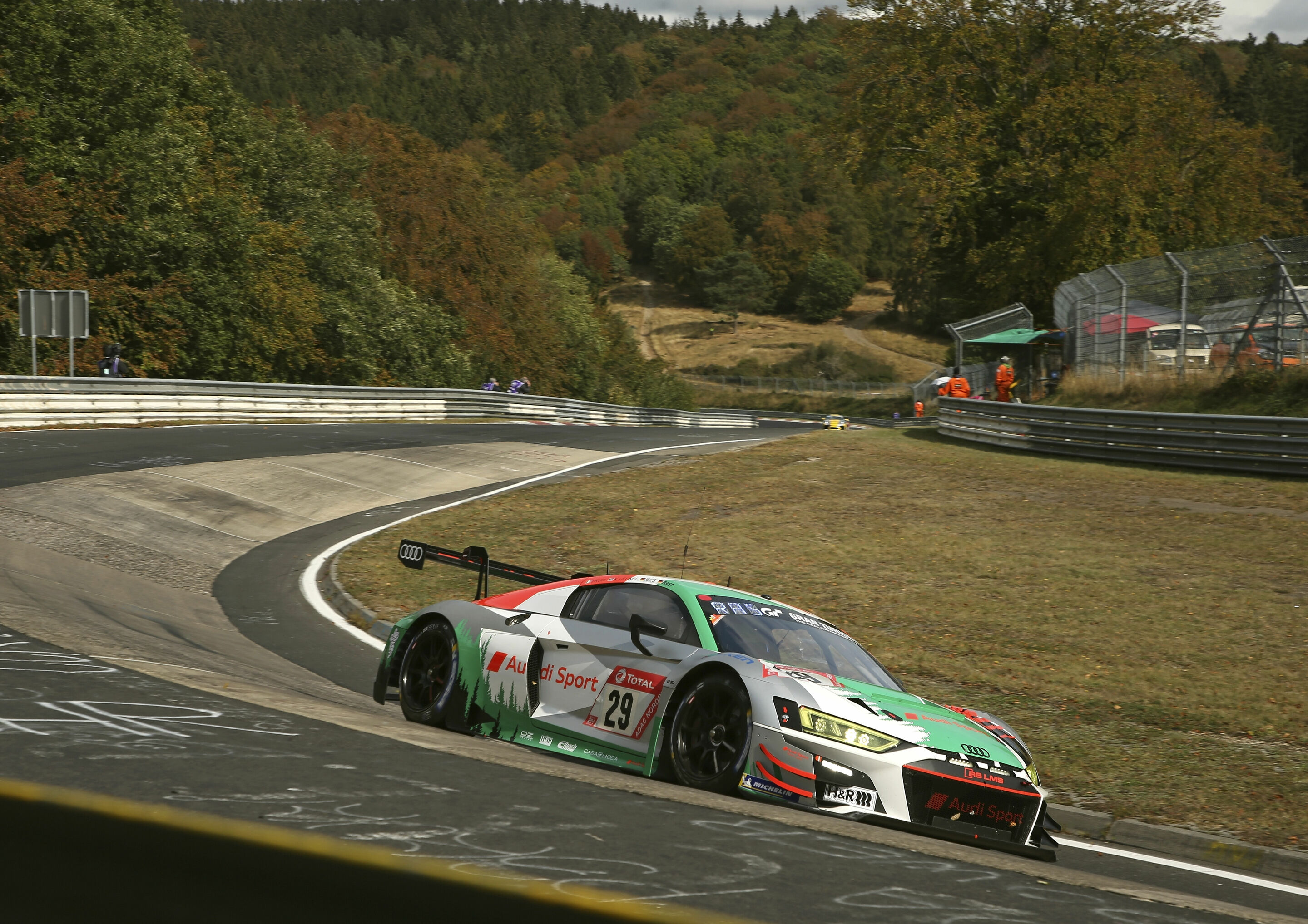 24h Nürburgring 2020 - Audi R8 LMS #29 (Audi Sport Team Land), Mattia Drudi/Kelvin van der Linde/Christopher Mies/René Rast