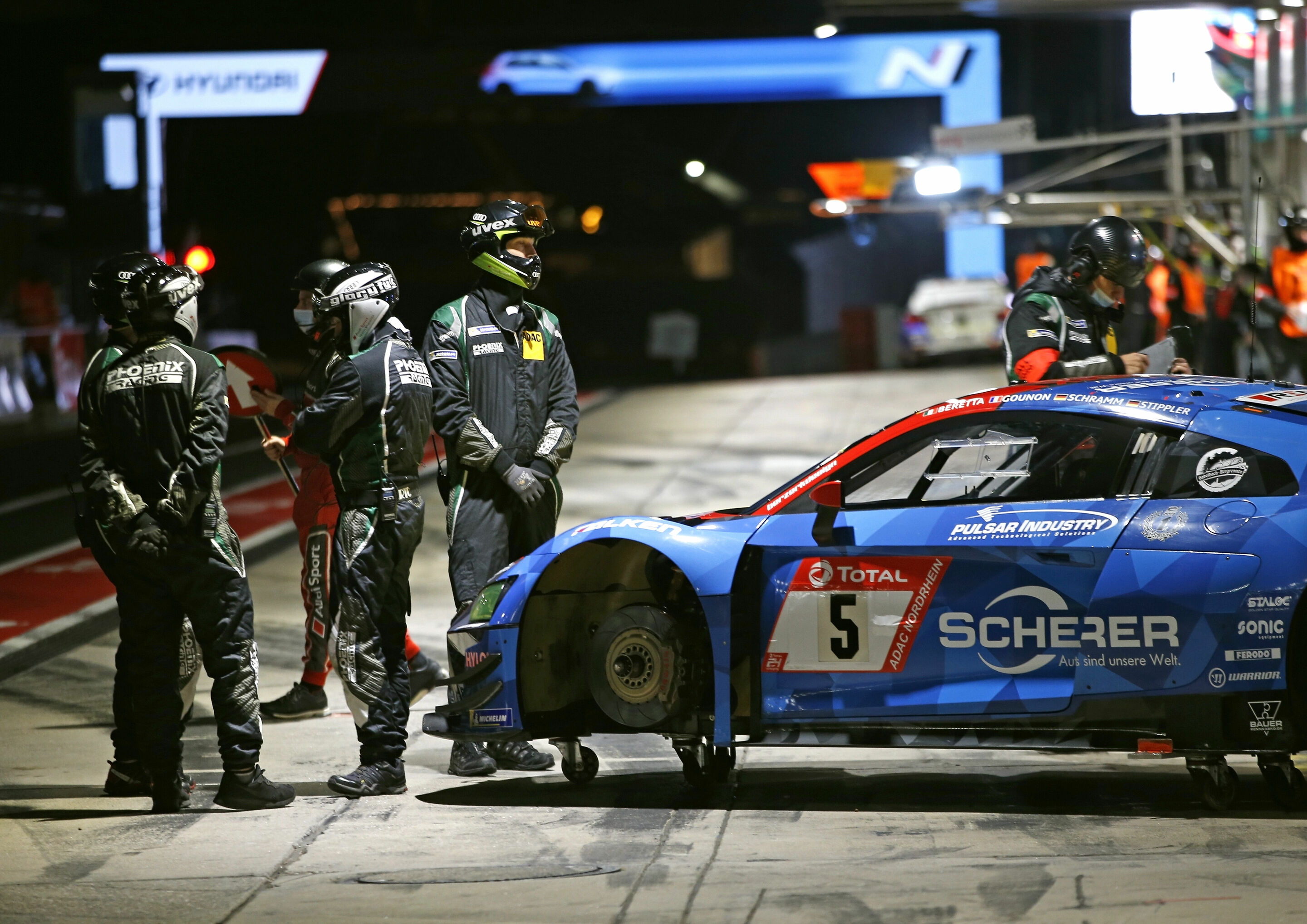 24h Nürburgring 2020 - Audi R8 LMS #5 (Phoenix Racing), Michele Beretta/Jules Gounon/Kim-Luis Schramm/Frank Stippler