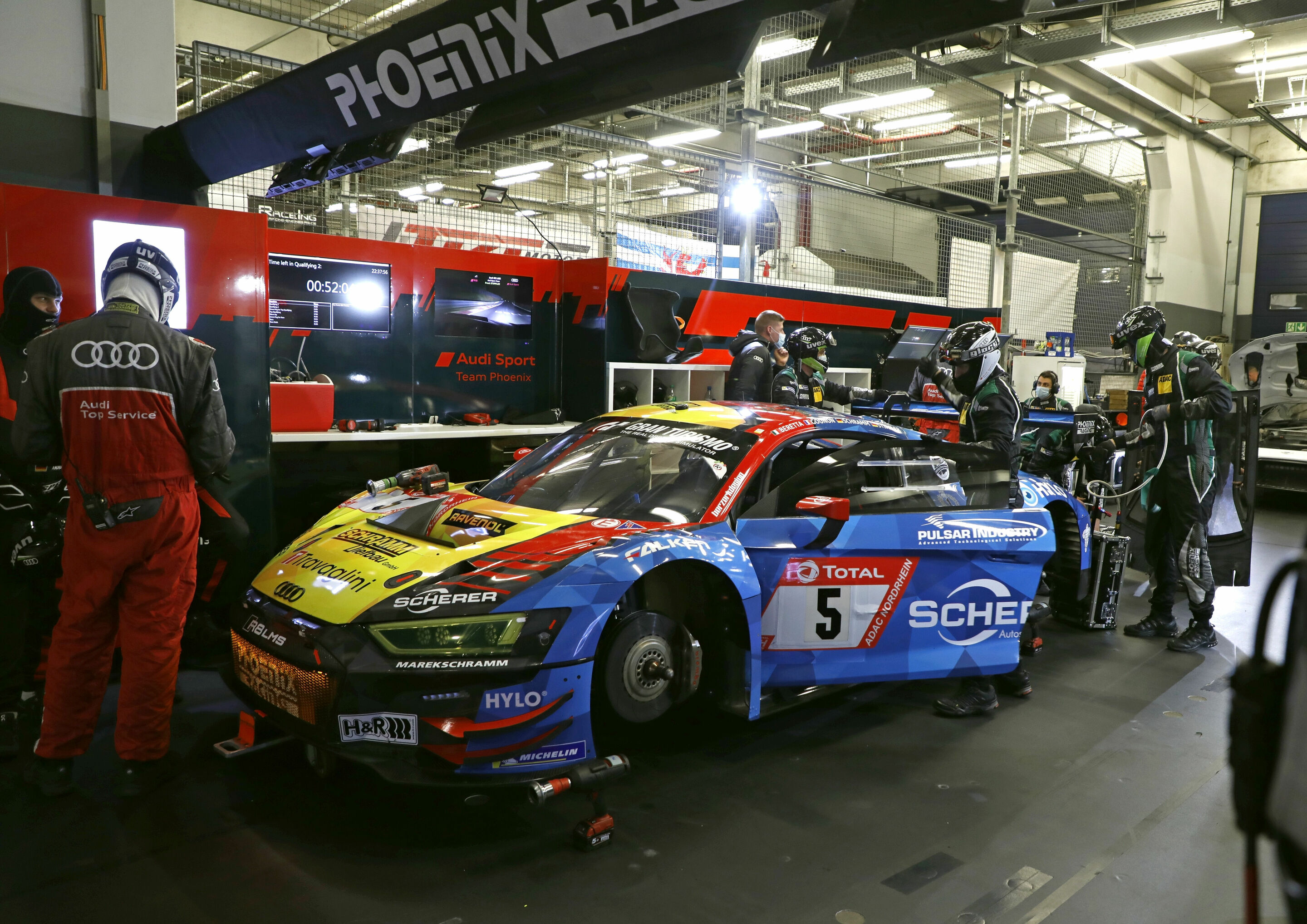 24h Nürburgring 2020 - Audi R8 LMS #5 (Phoenix Racing), Michele Beretta/Jules Gounon/Kim-Luis Schramm/Frank Stippler