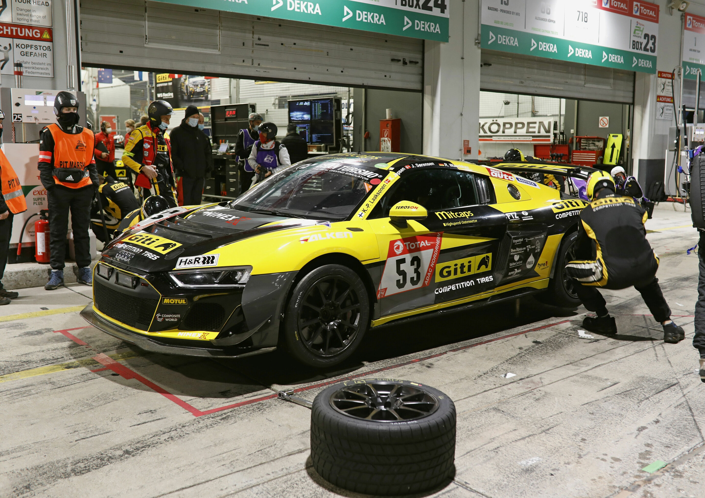 24h Nürburgring 2020 - Audi R8 LMS GT4 #53 (Giti Tire Motorsport by WS Racing), Kristian Jepsen/Kari-Pekka Laaksonen/Jan Srensen/Roland Waschkau