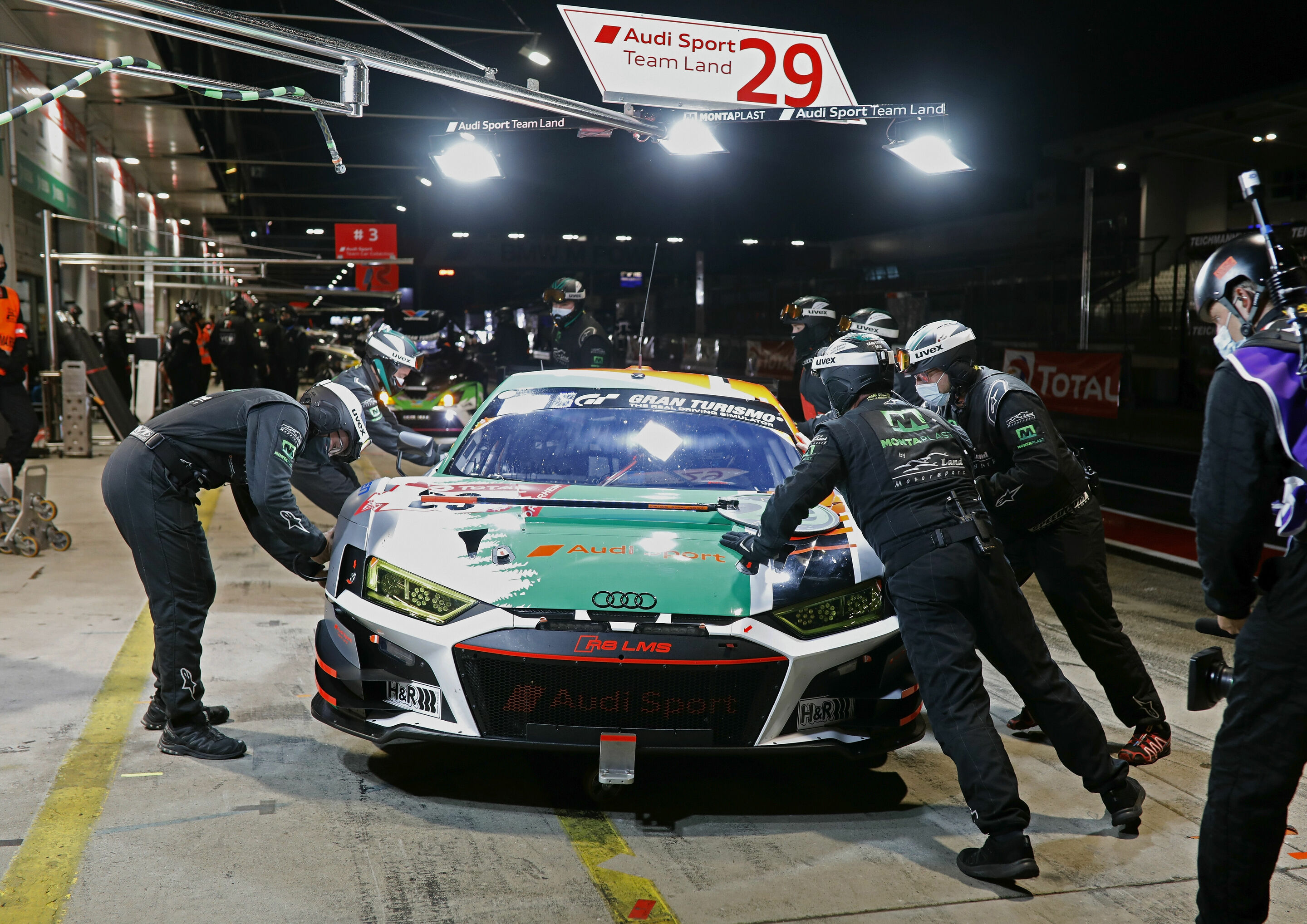 24h Nürburgring 2020 - Audi R8 LMS #29 (Audi Sport Team Land), Mattia Drudi/Kelvin van der Linde/Christopher Mies/René Rast