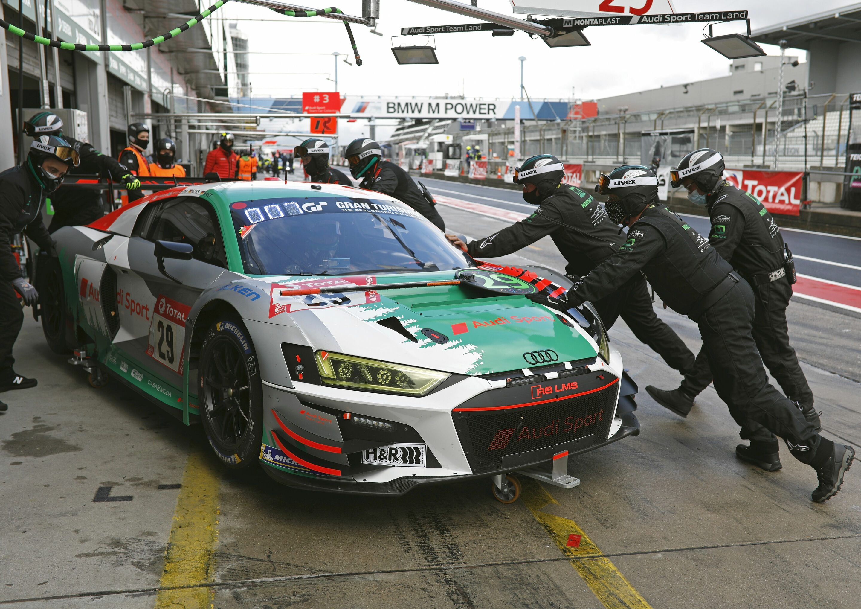 24h Nürburgring 2020 - Audi R8 LMS #29 (Audi Sport Team Land), Mattia Drudi/Kelvin van der Linde/Christopher Mies/René Rast