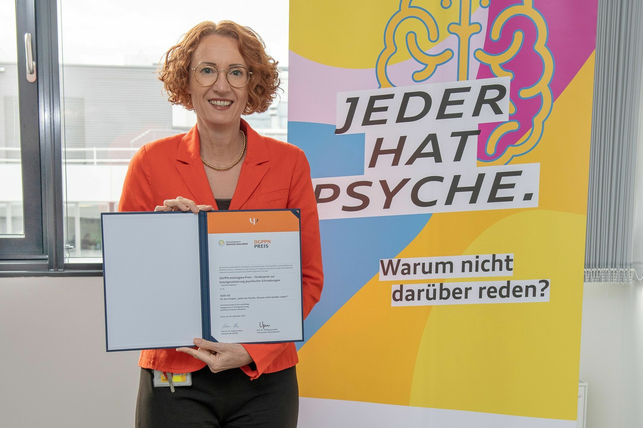 Audi erhält Antistigma-Preis für „Jeder hat Psyche! Warum nicht darüber reden?“