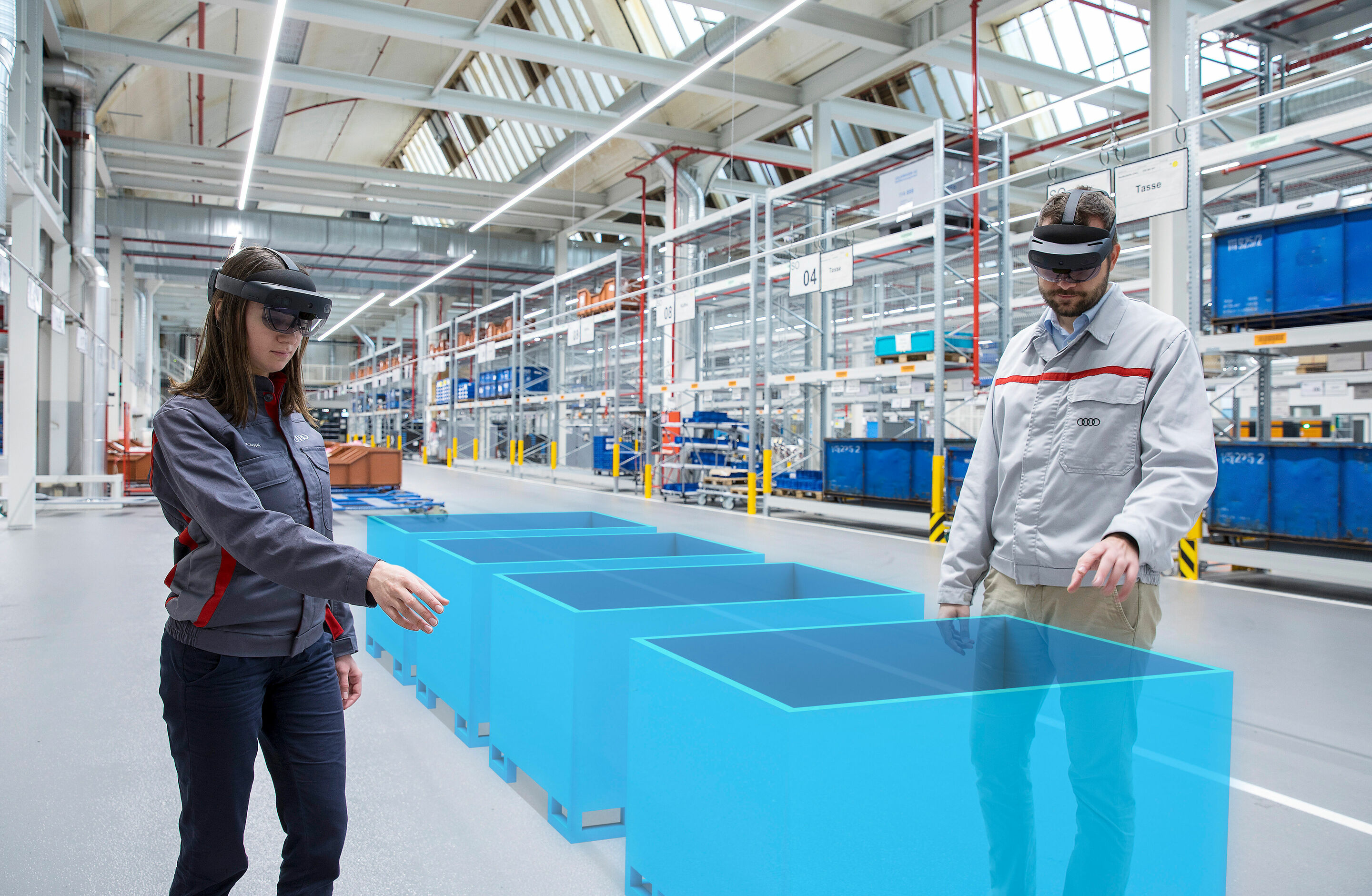 Audi is using augmented reality to increase efficiency in logistics planning