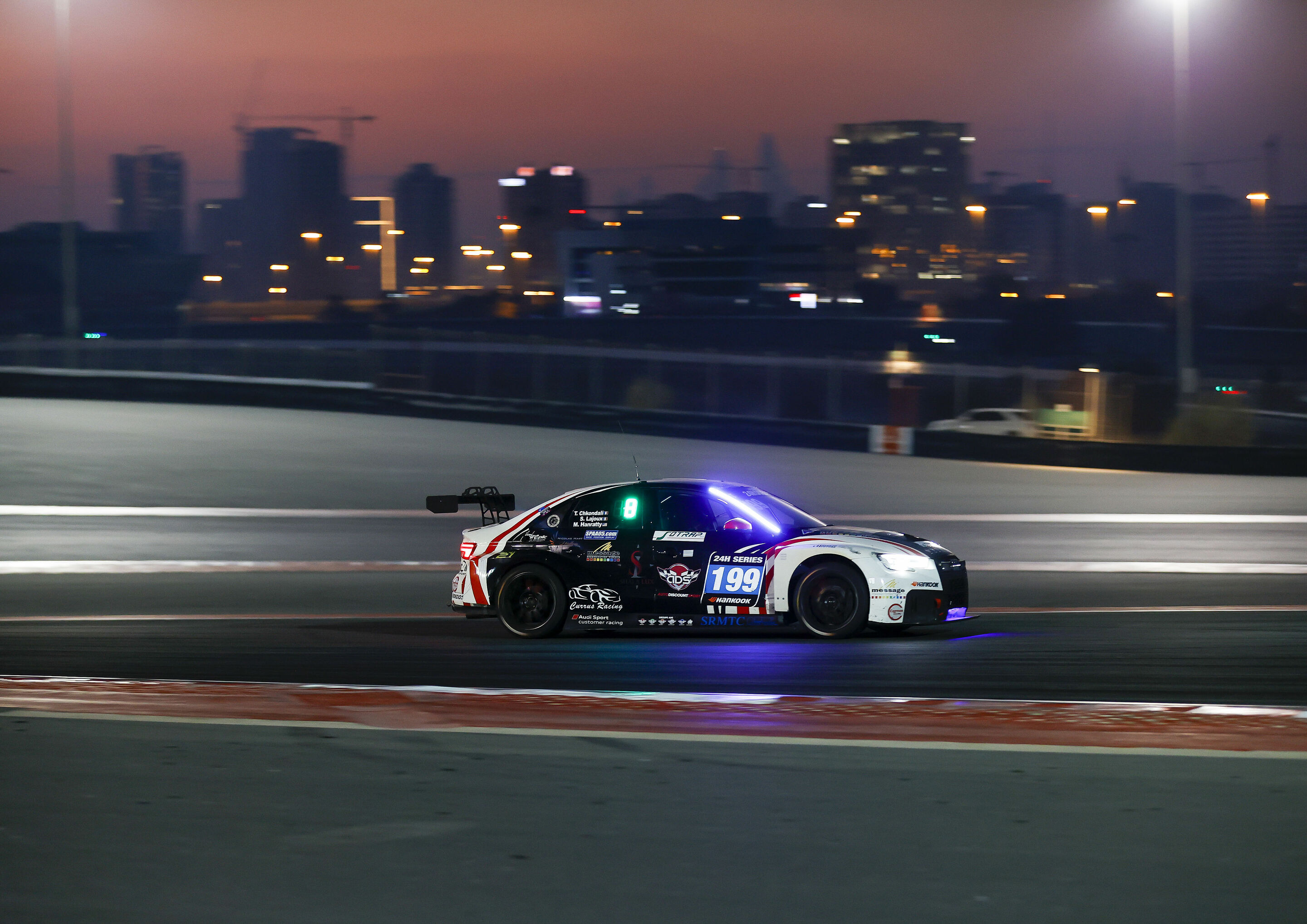 24h Dubai 2021 - Audi RS 3 LMS #199 (AC Motorsport), Thierry Chkondali/Maxwell Hanratty/Thomas Kiefer/Sébastien Lajoux/Mark Wallenwein