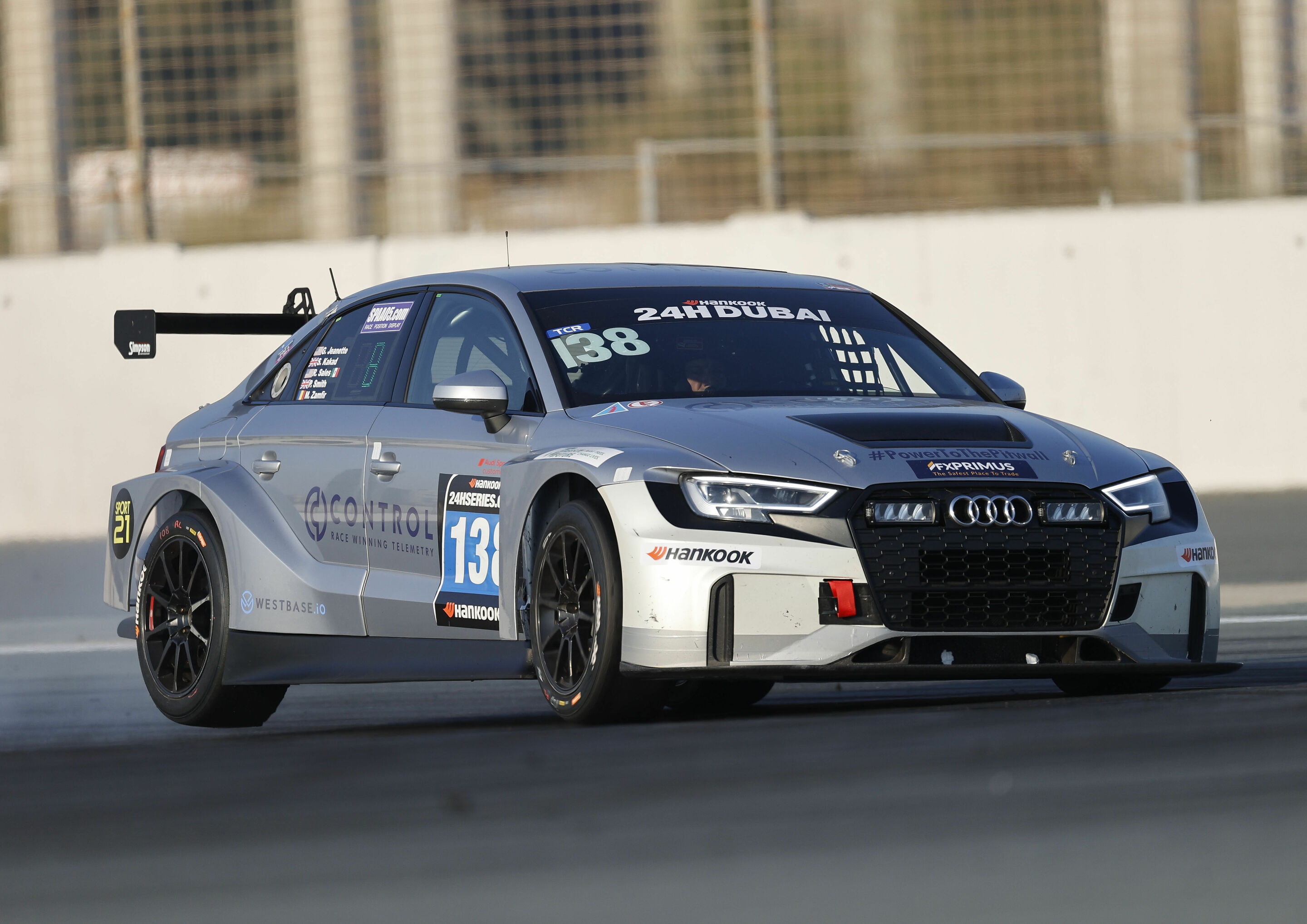 24h Dubai 2021 - Audi RS 3 LMS #138 (Simpson Motorsport), Gunnar Jeannette/Sacha Kakad/Rodrigo Sales/Paul Smith/Mihail Zamfir