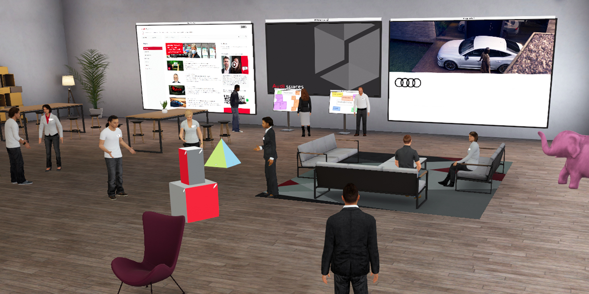 Digital transformation: “Audi spaces” enables learning and working in a virtual space