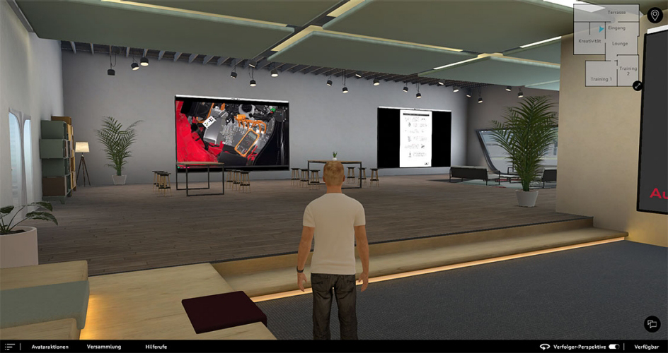 Digital transformation: “Audi spaces” enables learning and working in a virtual space