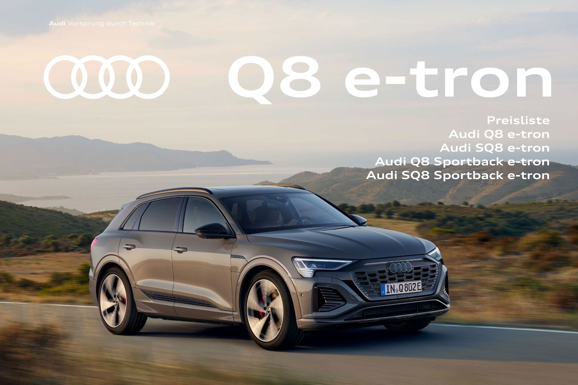 Preisliste Audi Q8 e-tron / Audi SQ8 e-tron / Audi Q8 Sportback e-tron / Audi SQ8 Sportback e-tron Modelljahr 2024