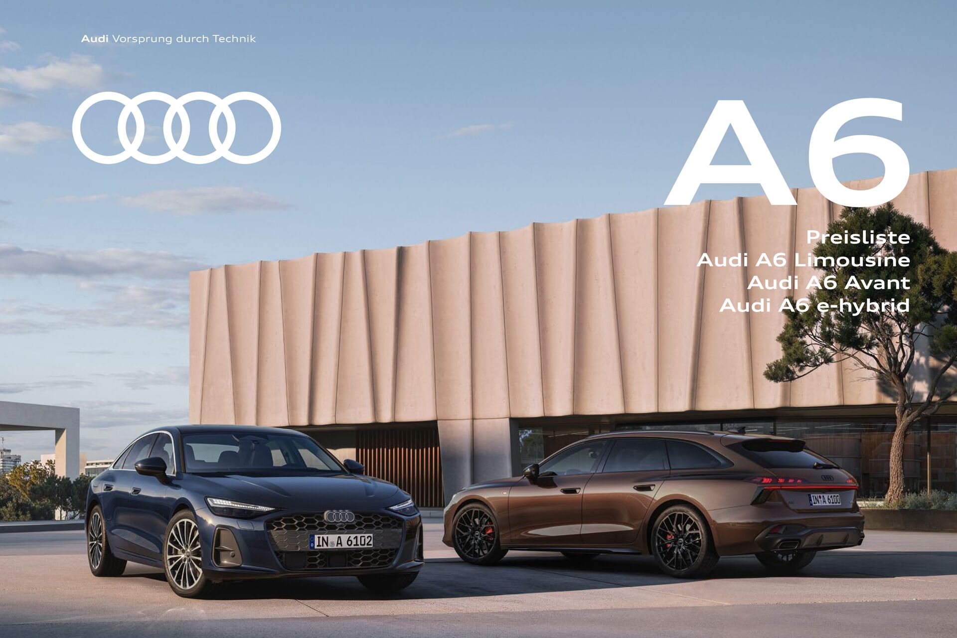 Preisliste Audi A6 Limousine / Audi A6 Avant / Audi A6 e-hybrid Modelljahr 2025