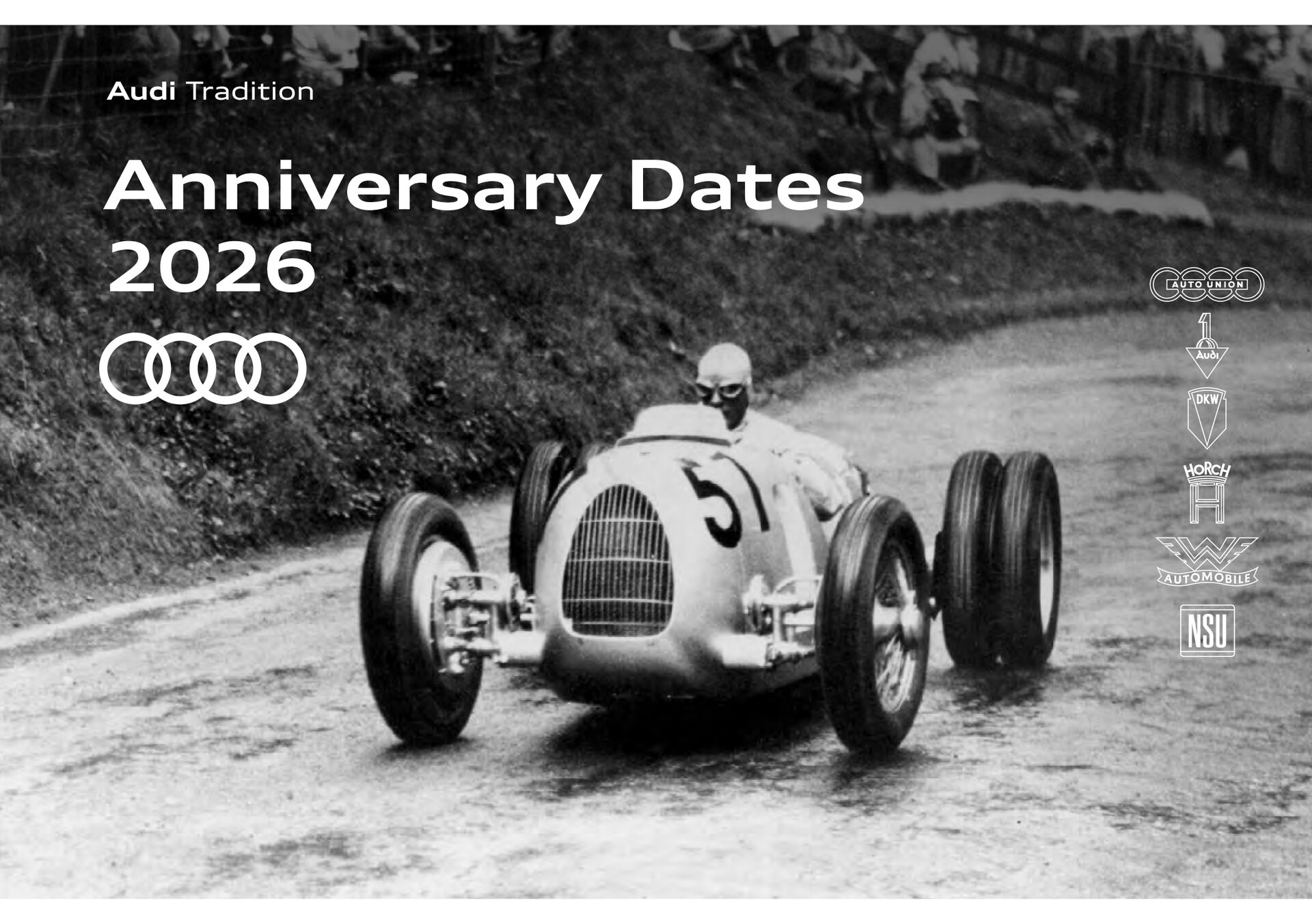 Audi Tradition - Anniversary Dates 2026