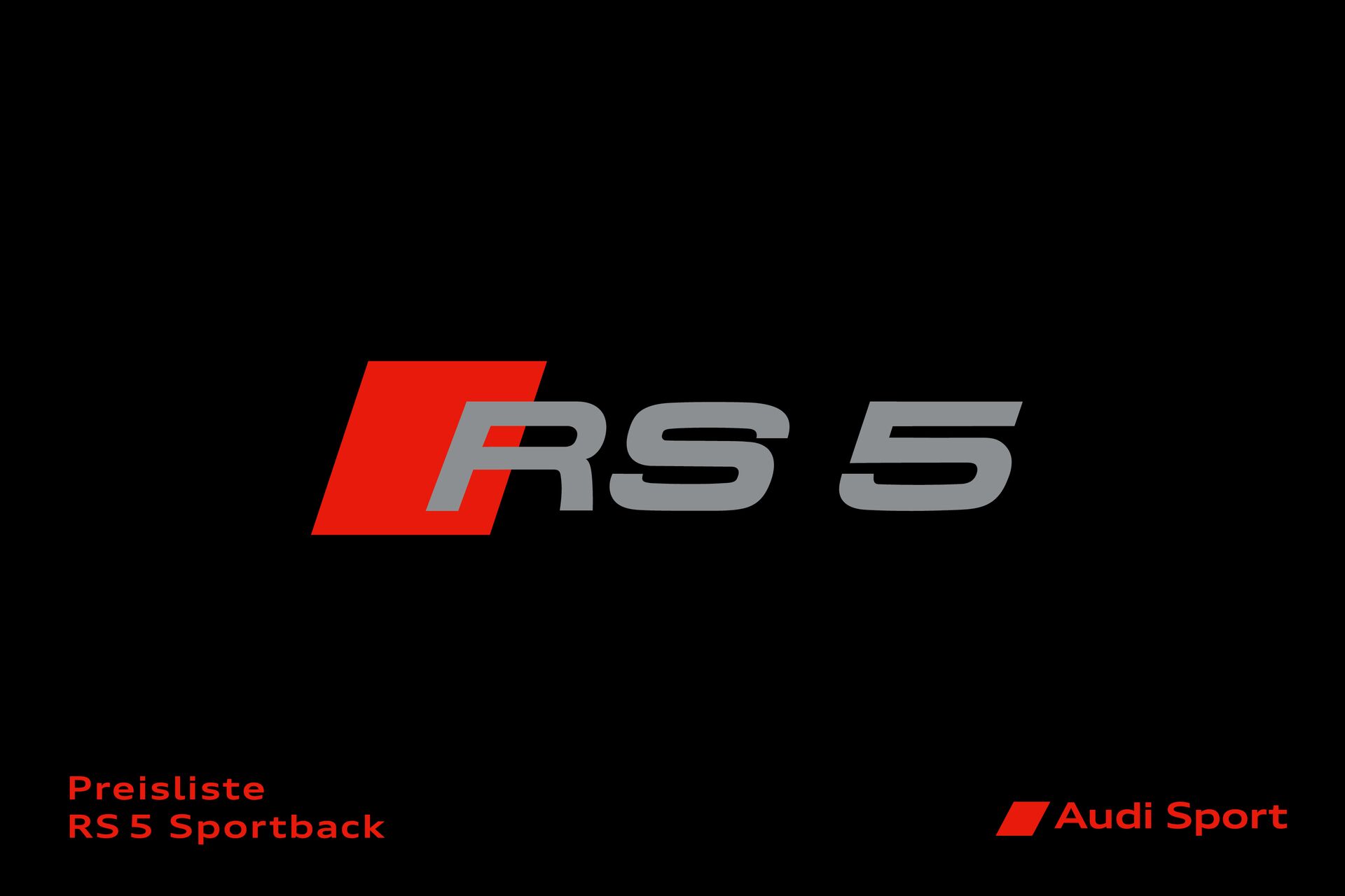 Preisliste Audi RS 5 Coupé / Audi RS 5 Sportback Modelljahr 2024
