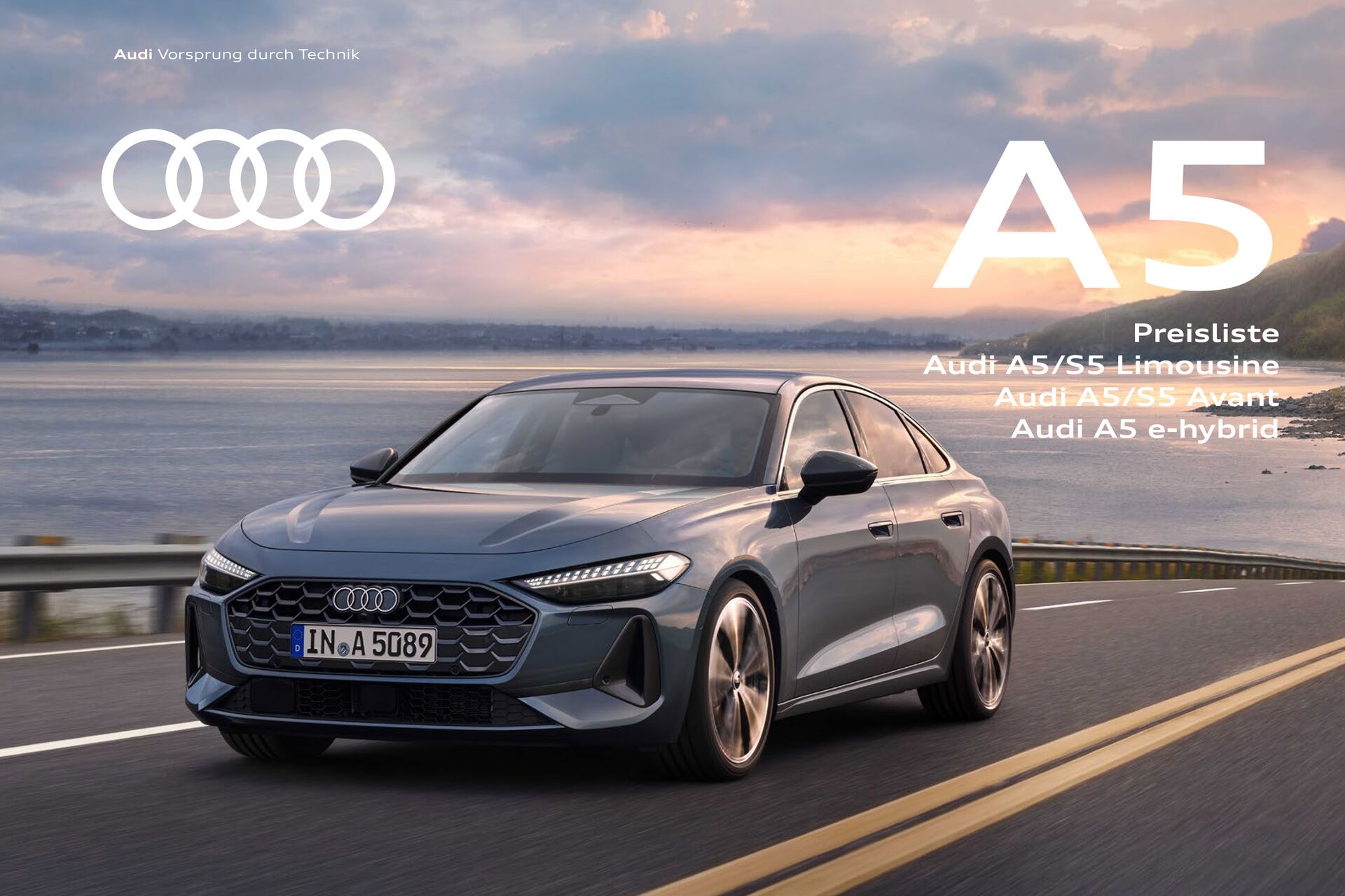 Preisliste Audi A5/S5 Limousine / Audi A5/S5 Avant / Audi A5 e-hybrid Modelljahr 2025