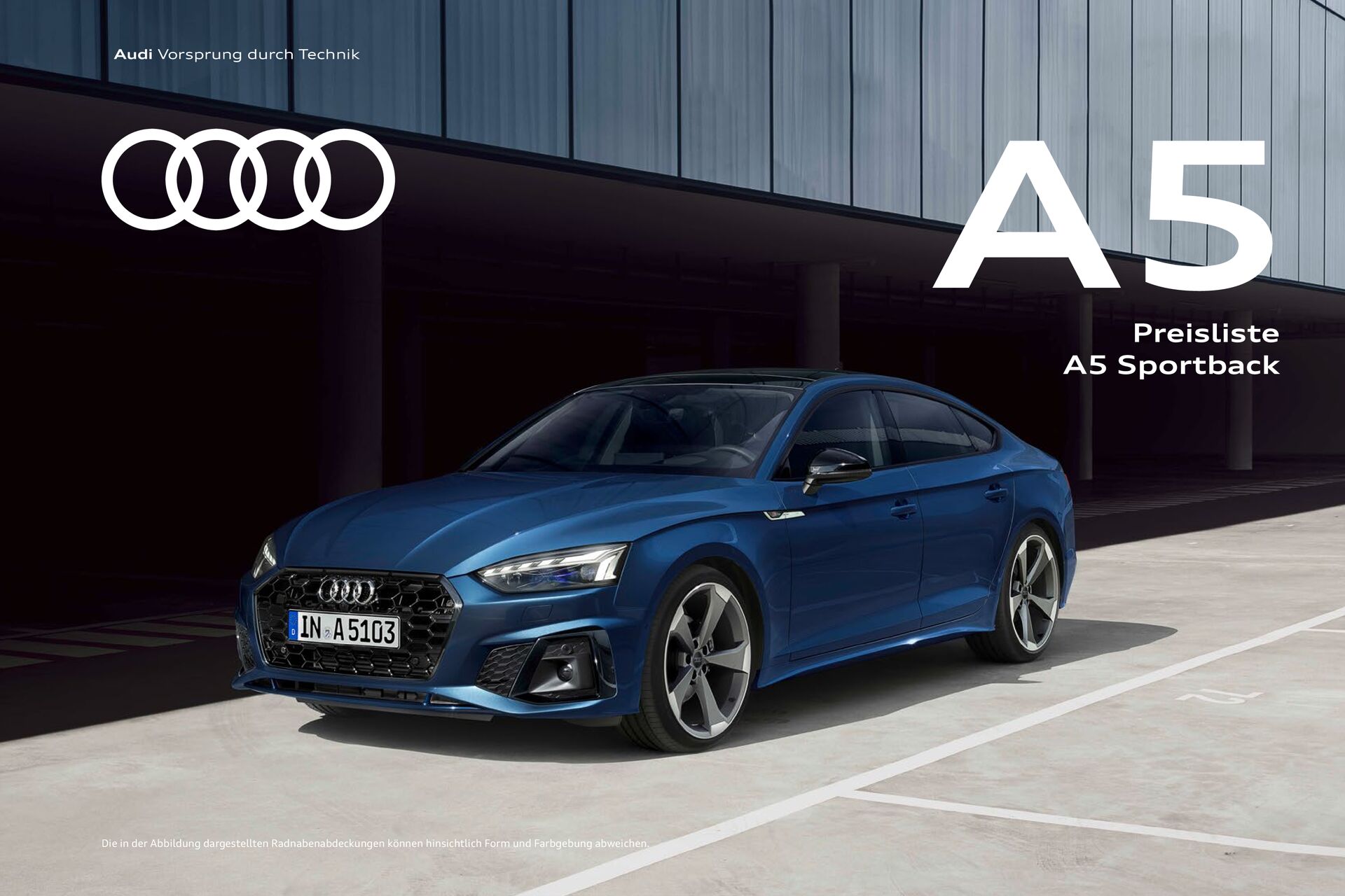 Preisliste Audi A5 Sportback / Audi A5 Coupé / A5/S5 Cabriolet Modelljahr 2024