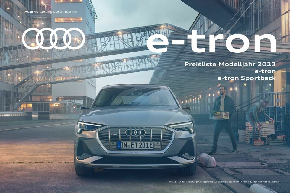 Audi E Tron Preisliste 2022null
