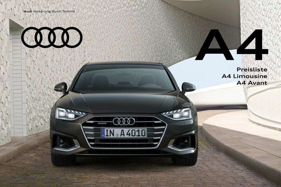 Preisliste Audi A4 Limousine / A4 Avant Modelljahr 2025 Audi MediaCenter