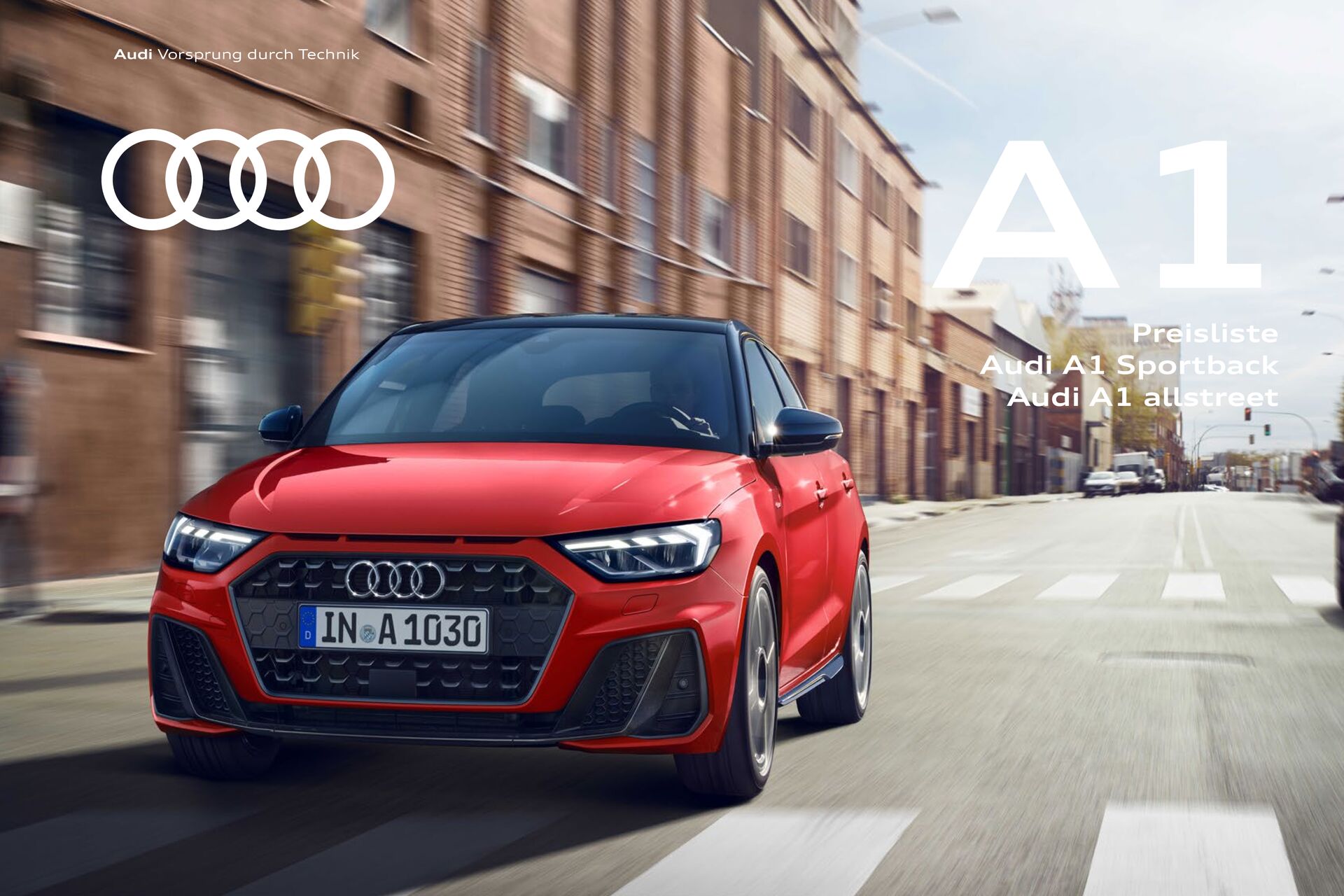 Preisliste Audi A1 Sportback / Audi A1 allstreet Modelljahr 2024