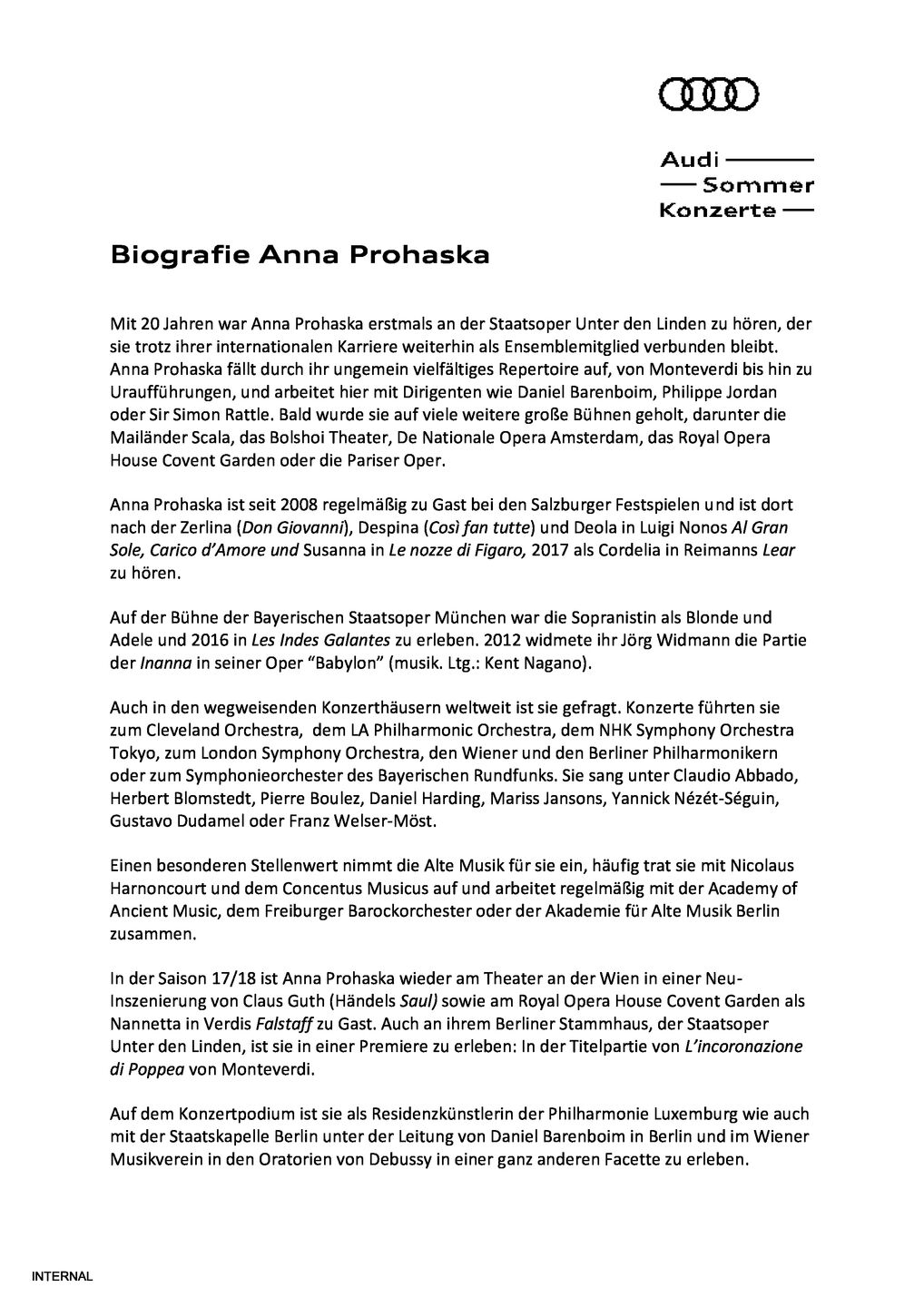 Biografie Anna Prohaska