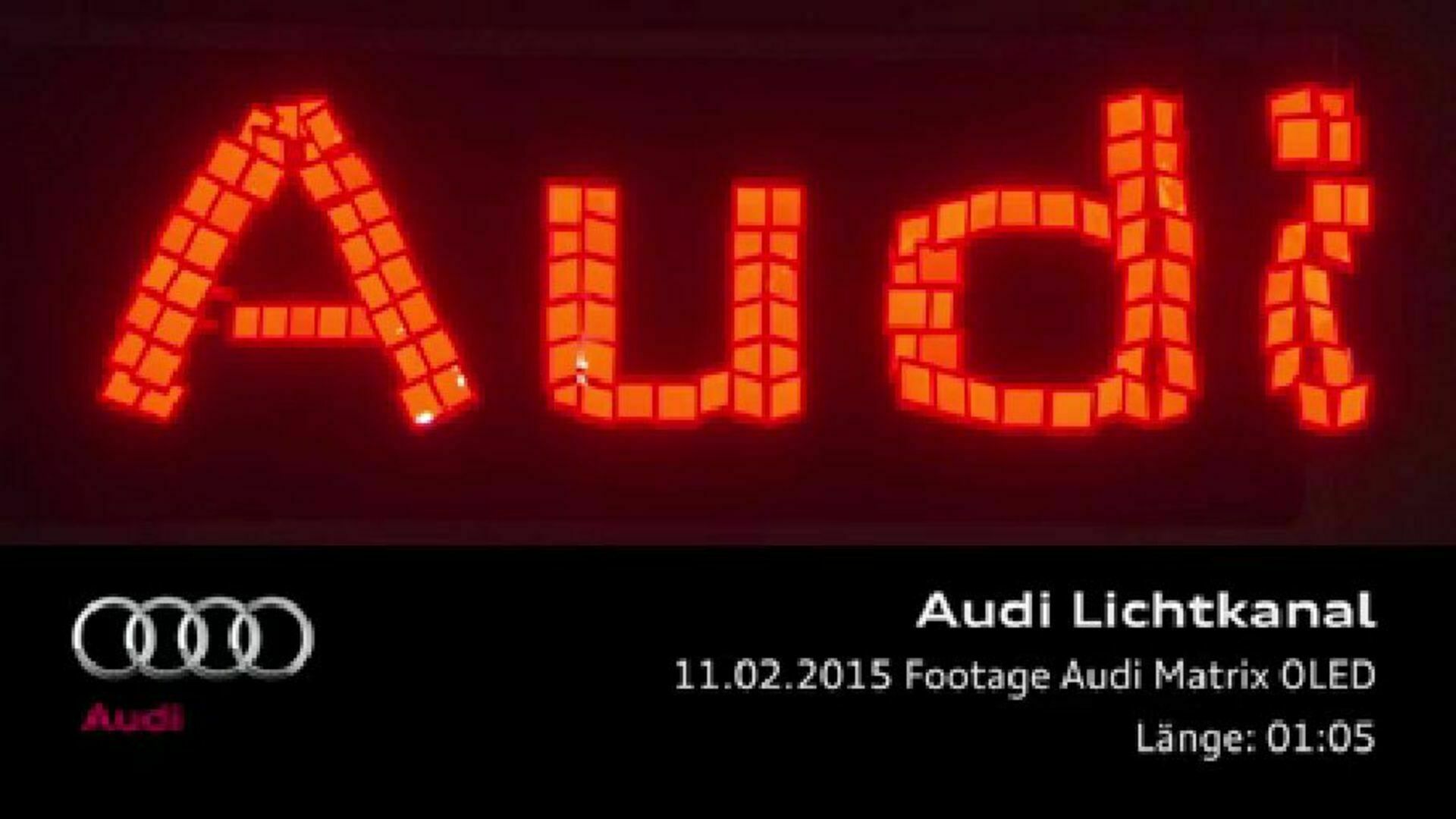 Audi future lab - Footage Audi Matrix OLED