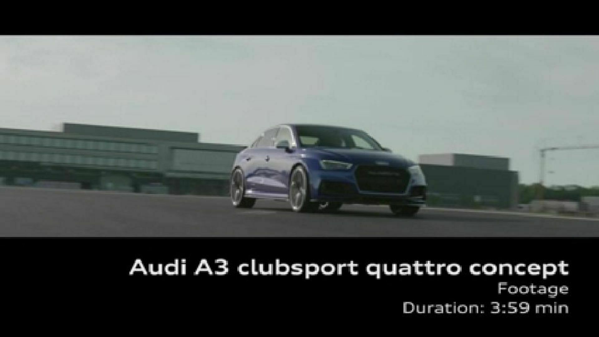 Der Audi A3 clubsport quattro concept - Footage