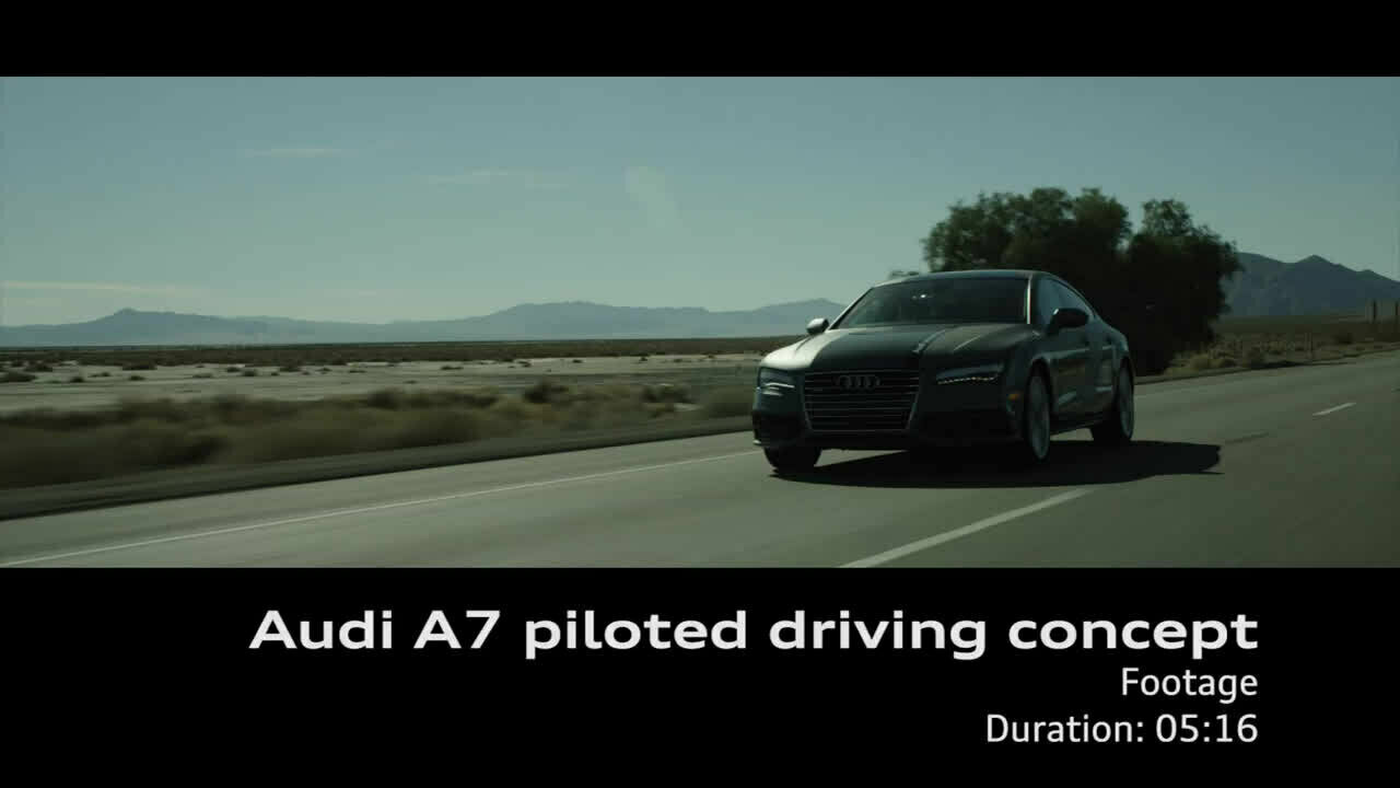 Audi A7 Sportback piloted driving concept - Footage