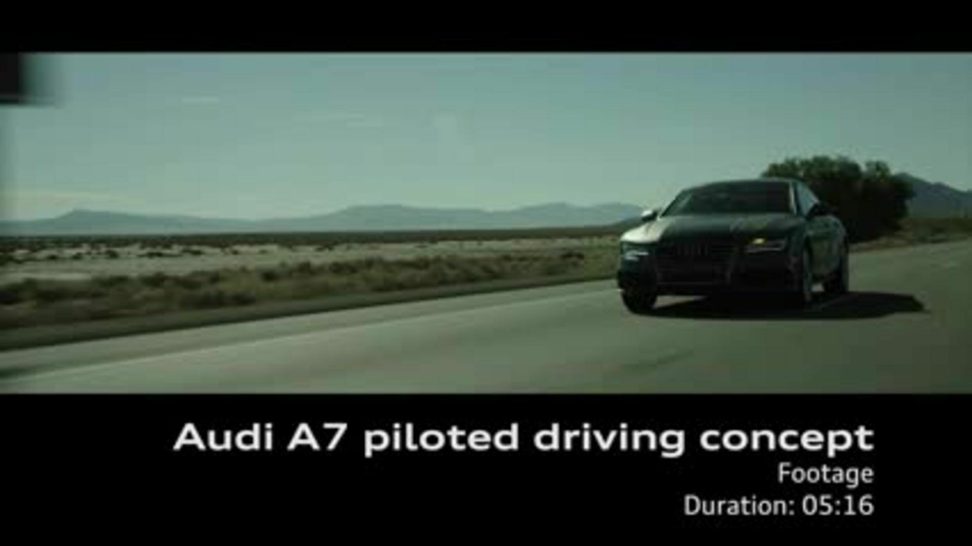 Audi A7 Sportback piloted driving concept - Footage