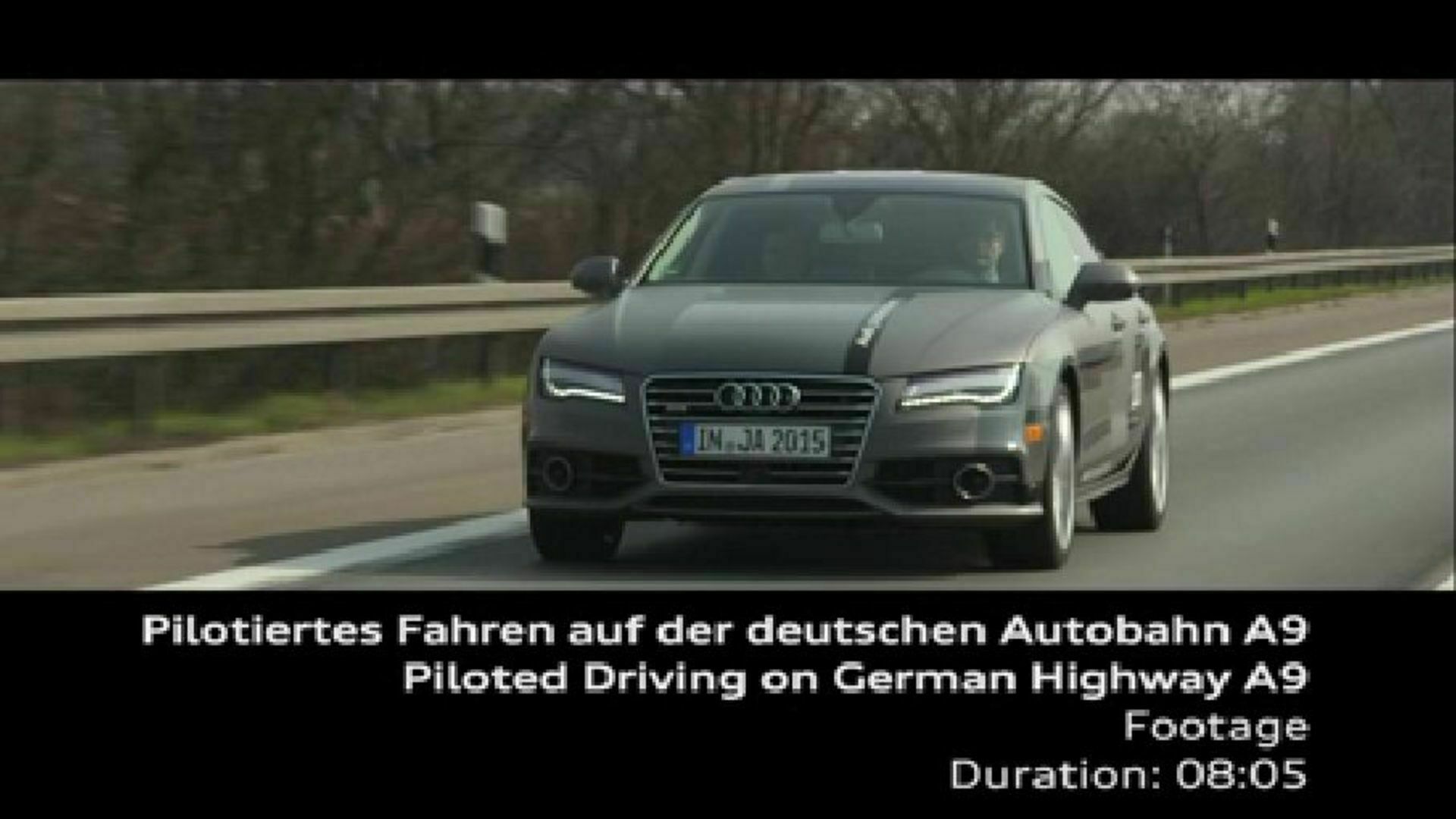 Test drive under realistic conditions on Autobahn A9 - Footage