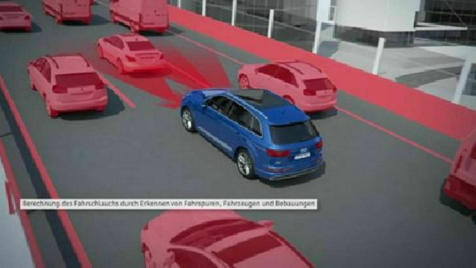 Audi Q7 - Animation Stauassistent