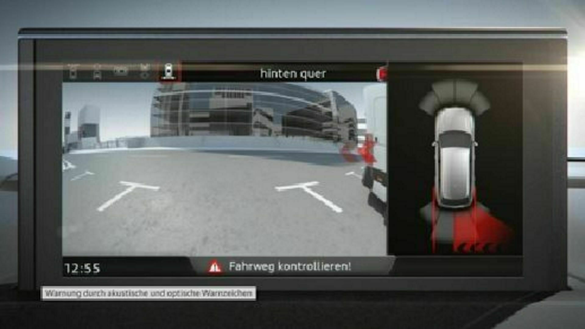 Audi Q7 - Animation Querverkehrassistent